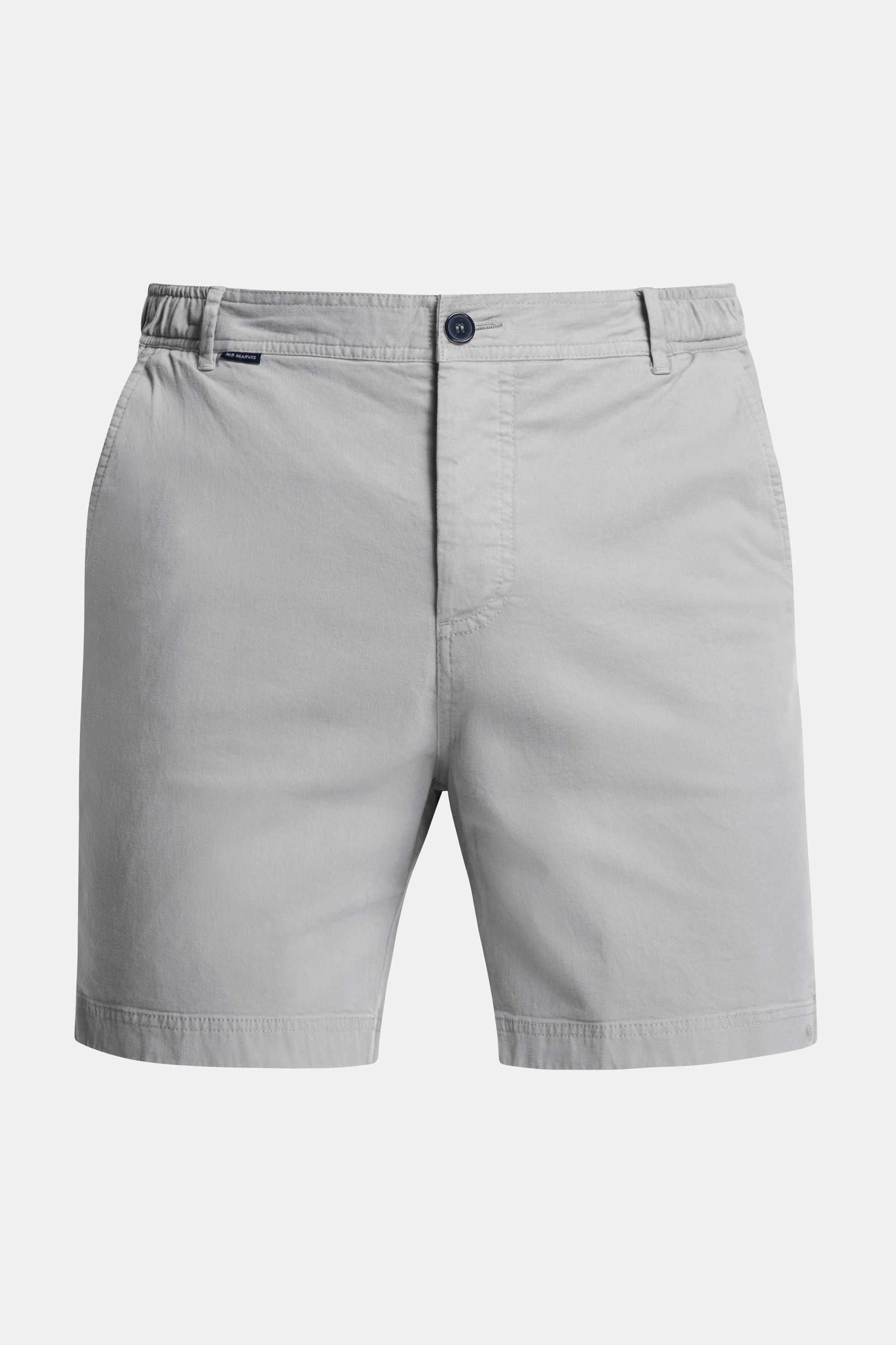 Mens stretch chino shorts in grey