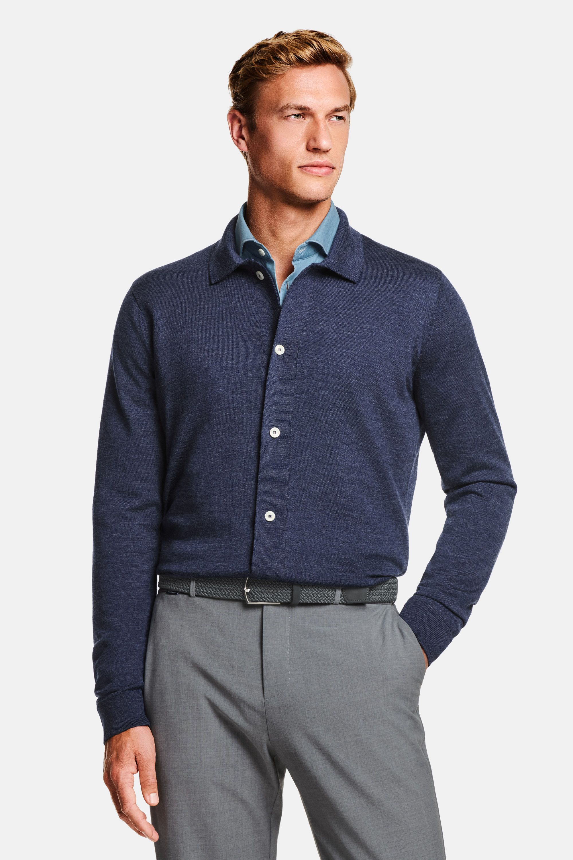 Kingfishers * The Merino Polo Cardigan