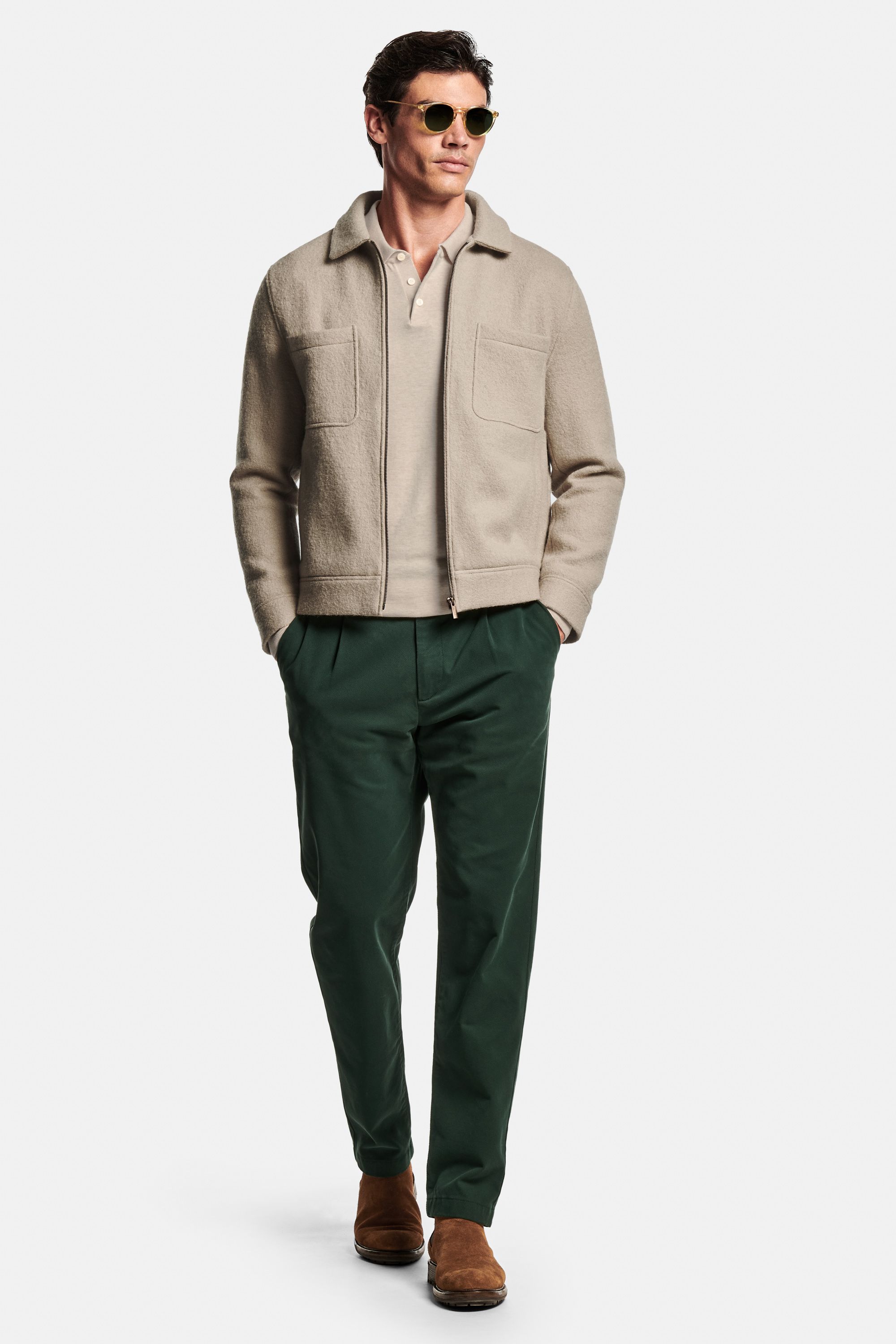 Gazettes * The Polo Pullover, Baristas * The Wool Zip Shacket, Lakes * The Heavy Classics