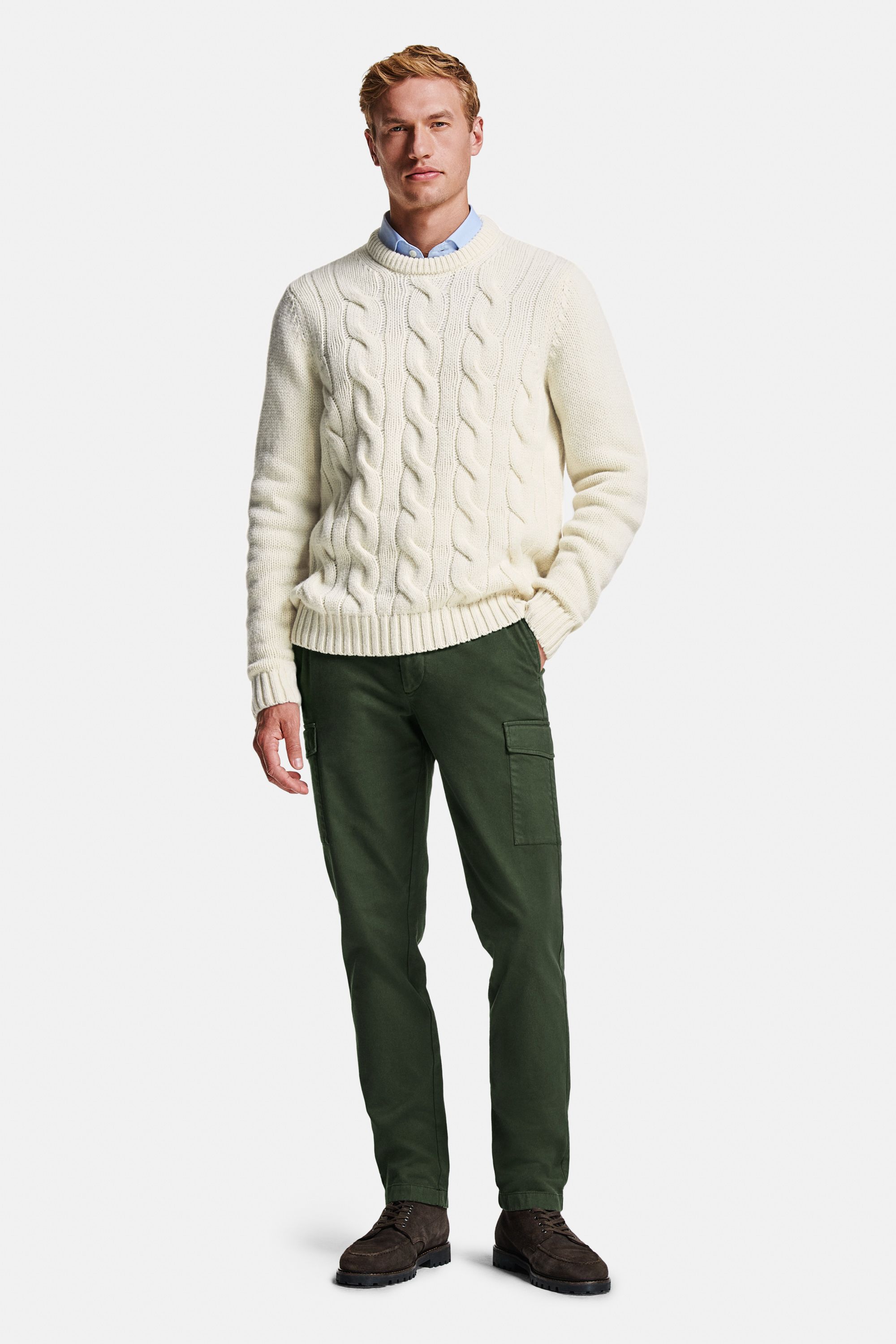 Chelseas * The Smart Shirt, Coconuts * The Cable Knit Pullover, Fairways * The Coolerdays Alpinist