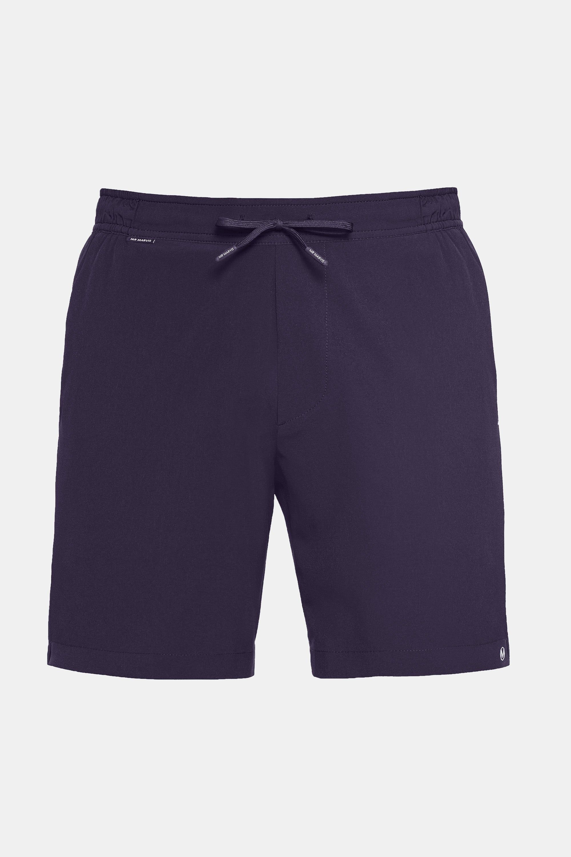 Mens lightweight sport shorts in dark purple