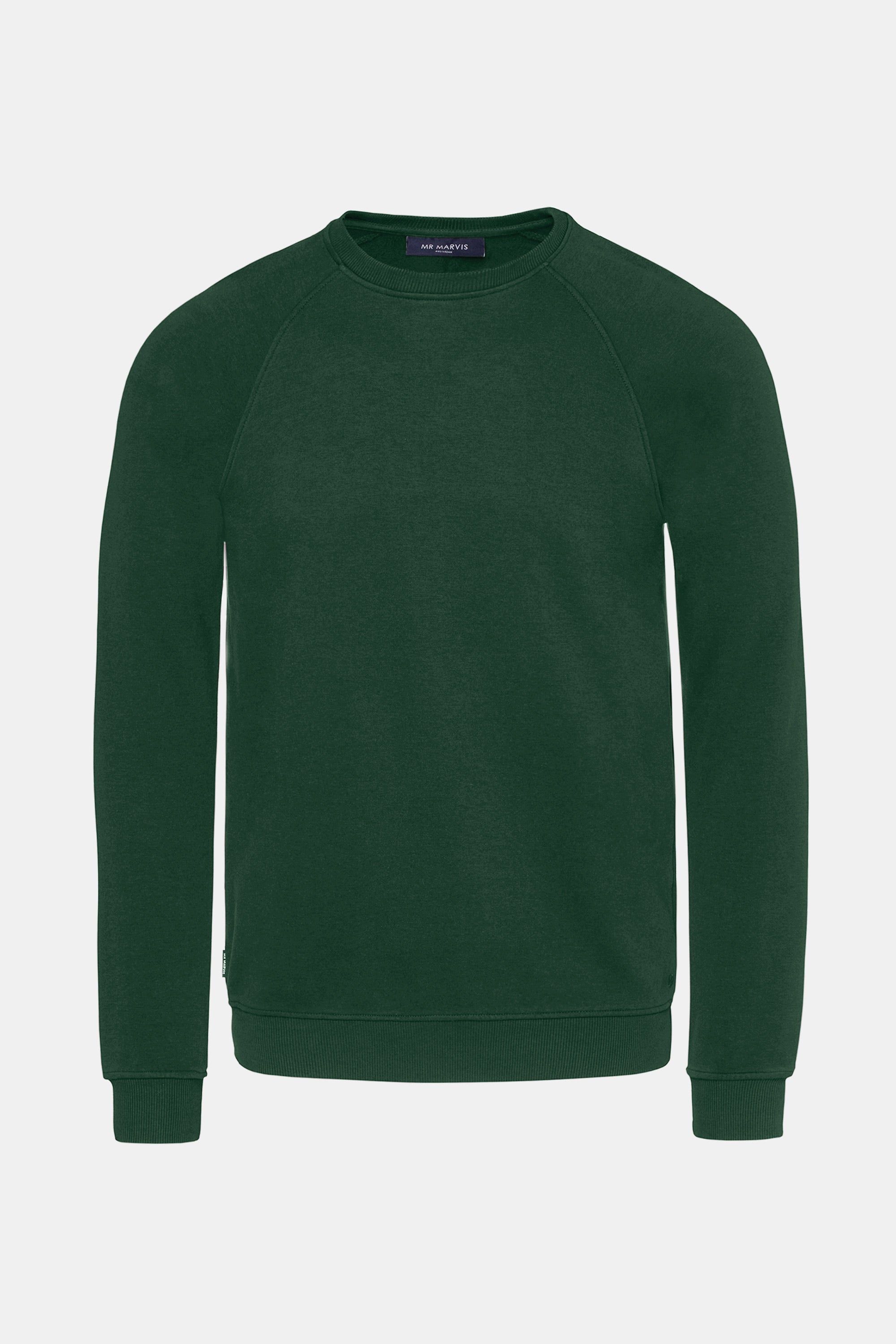 Heren casual trui in donkergroen