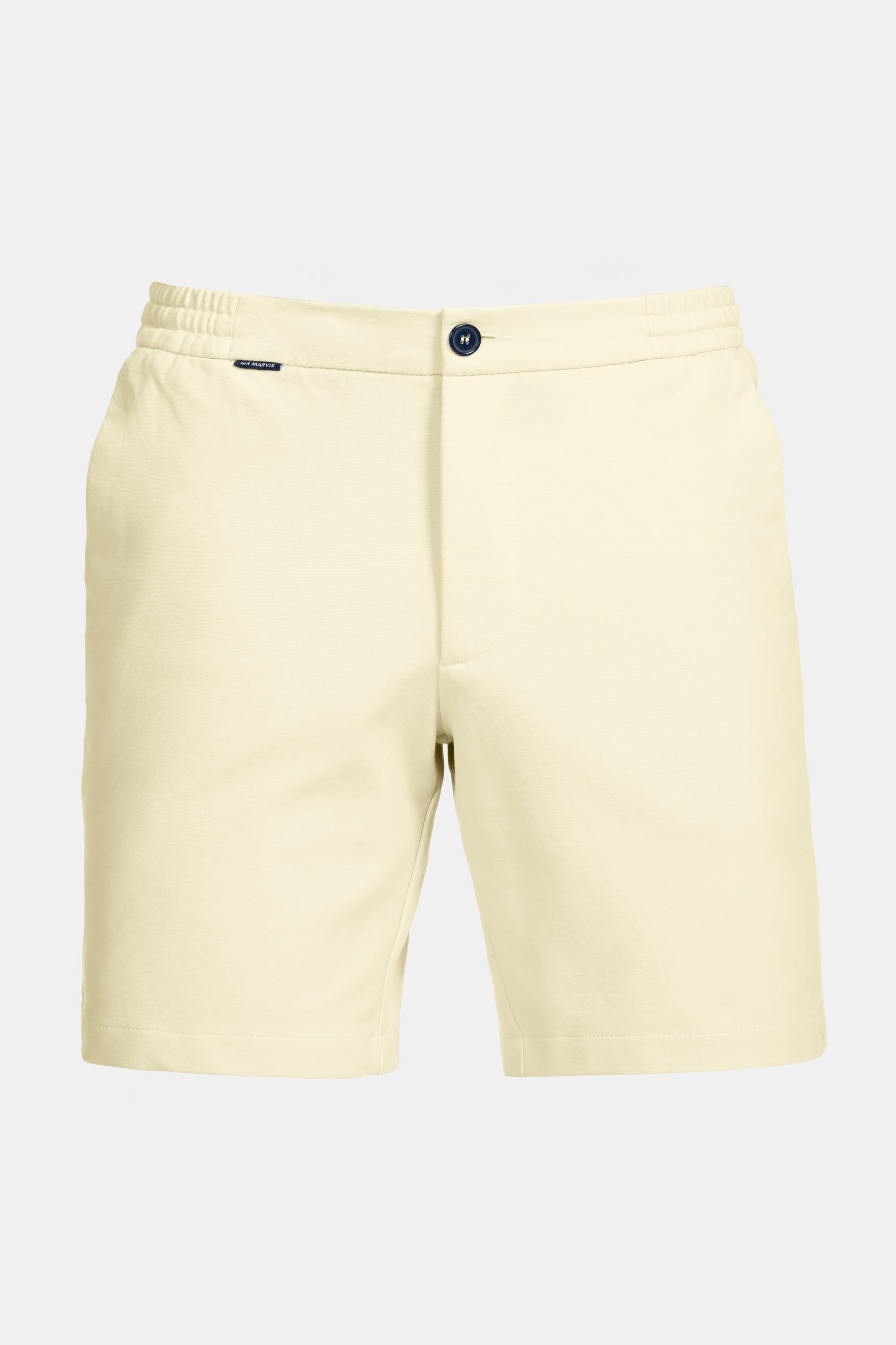 Soft sweatshorts for men in soft yellow