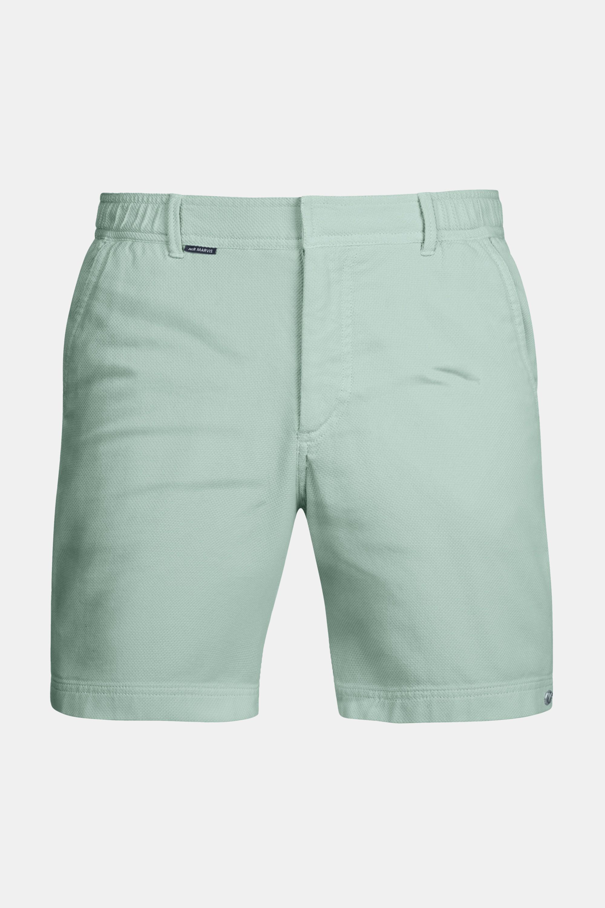 Herren Piqué-Shorts in blassgrün
