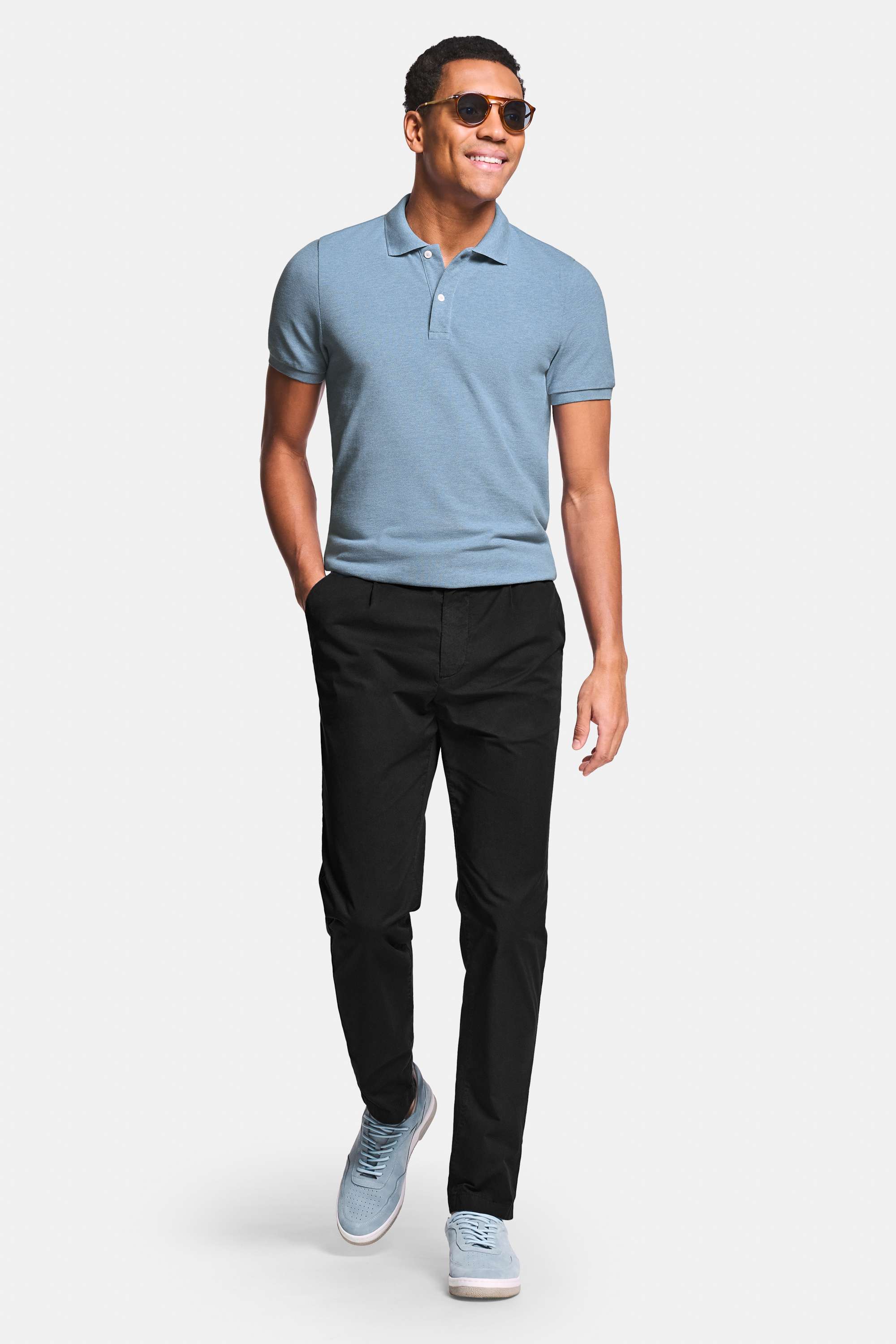 Antarctics * The Classic Polo, Blackjacks * The Classic Chinos, Antarctics * The Suede Sneakers