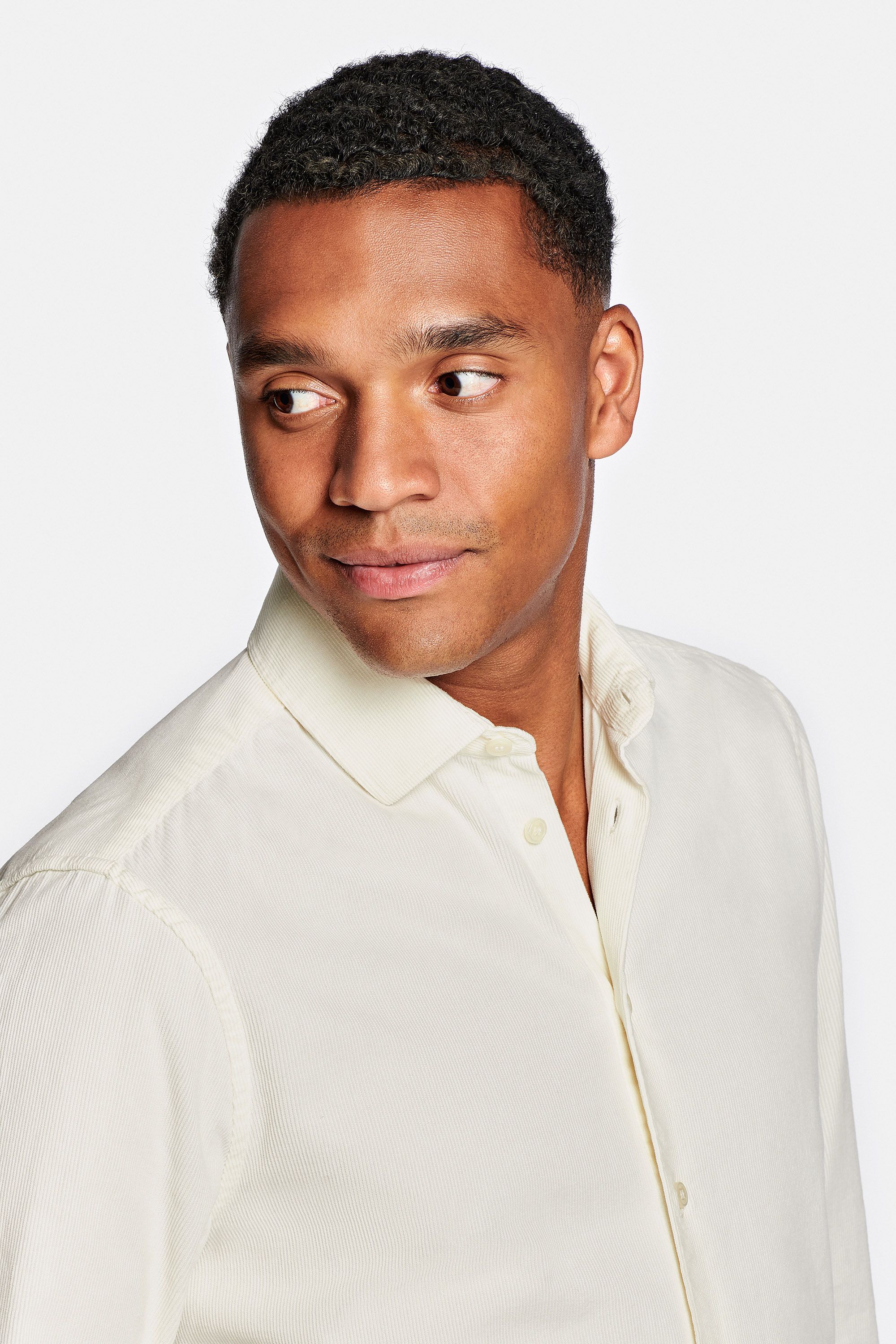 Mens Cord Shirt in Chocolate Martini