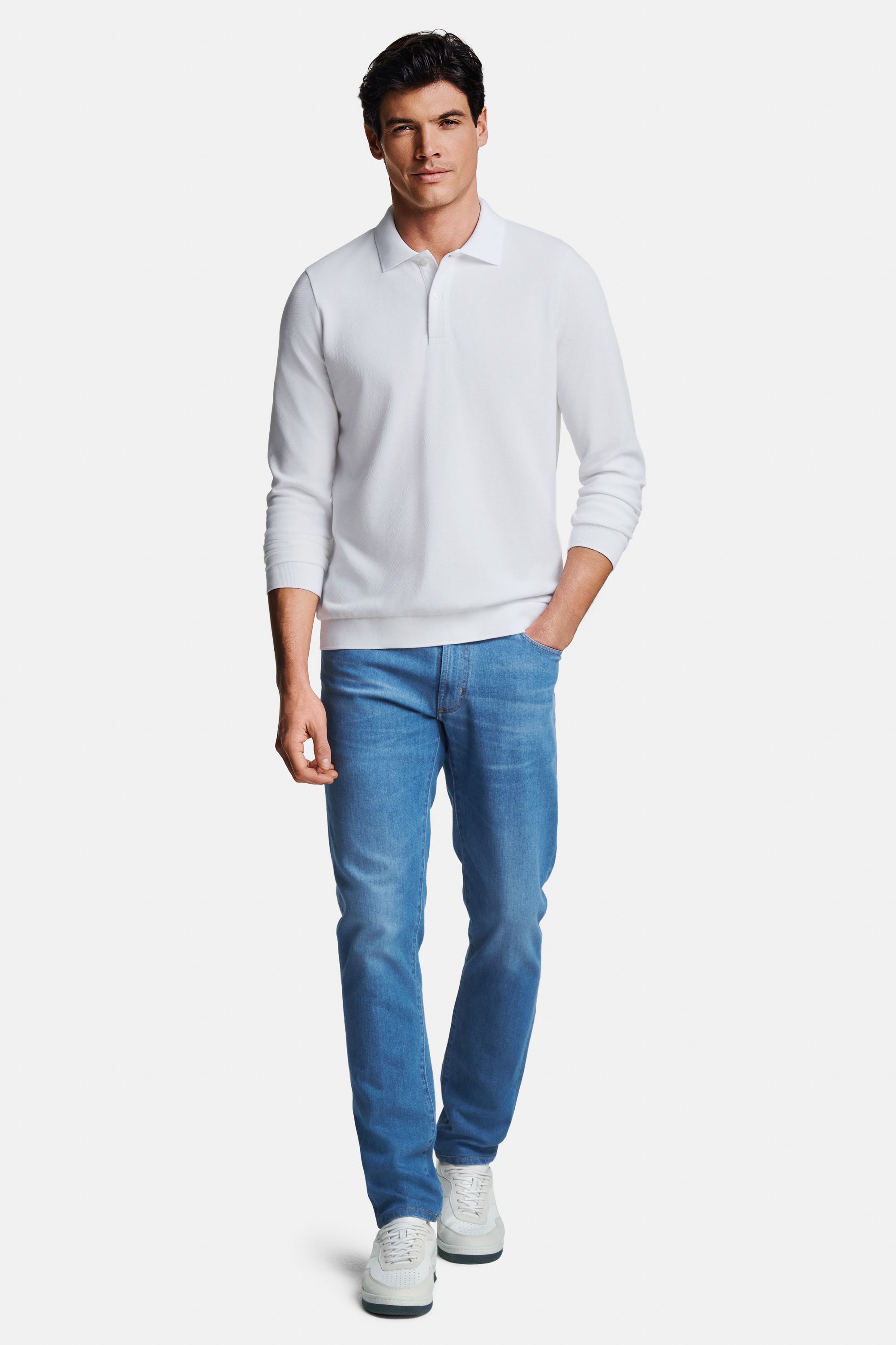 Wimbledons * The Classic Polo Longsleeve, Carlos * The Jeans, Cosmics * The Classic Sneakers