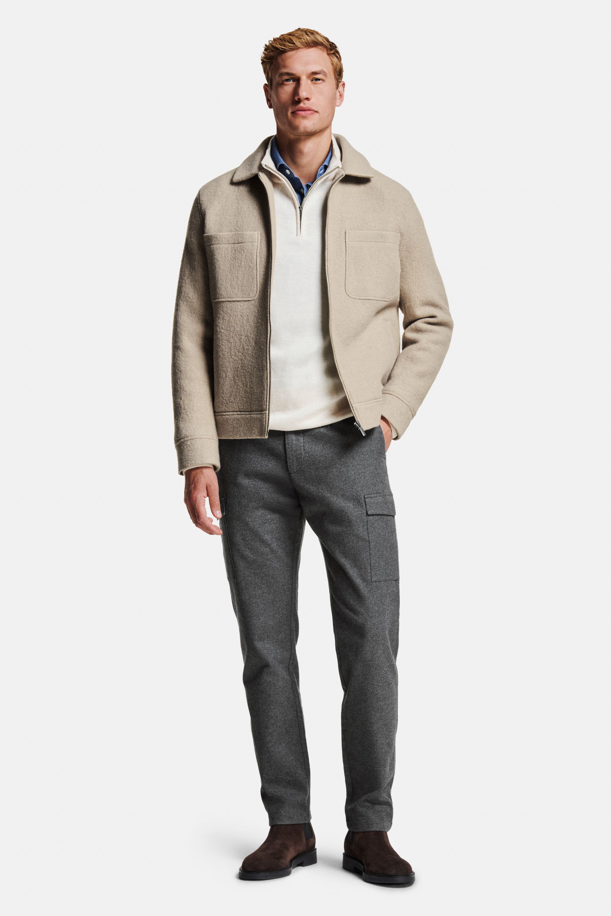 Knightsbridges * The Smart Shirt, Coconuts * The Merino Zip Pullover, Baristas * The Wool Zip Shacket, Newmans * The Flannels Alpinist