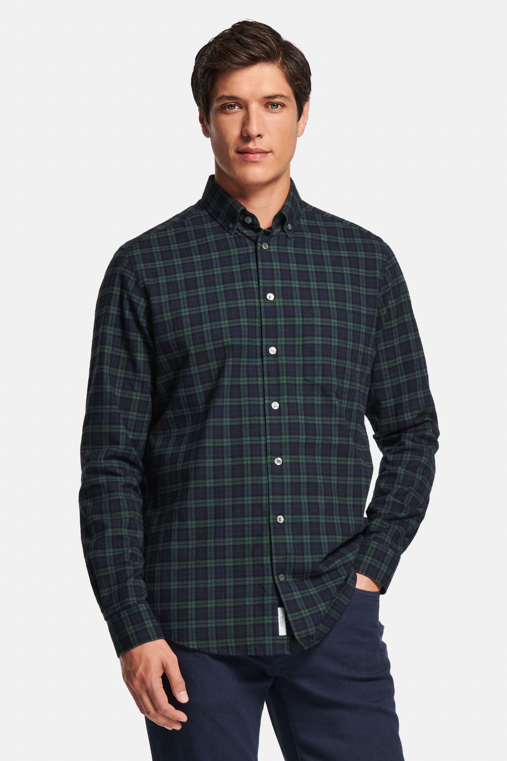 Camicie da uomo Oxford, lino, cotone, velluto a coste MR MARVIS