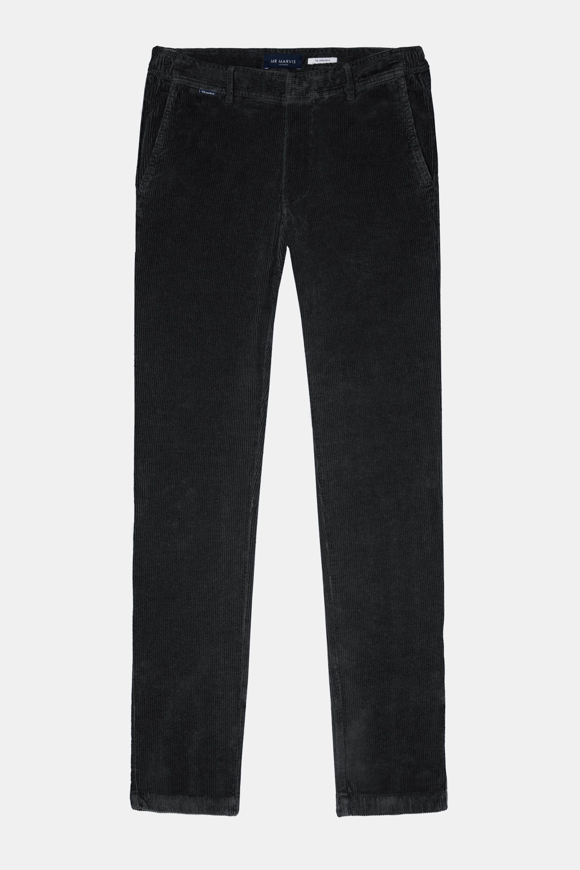 BRIEFING MS CORDUROY PANTS ブラック M Men's Black Soft Corduroy Pleated Trousers | Wax London
