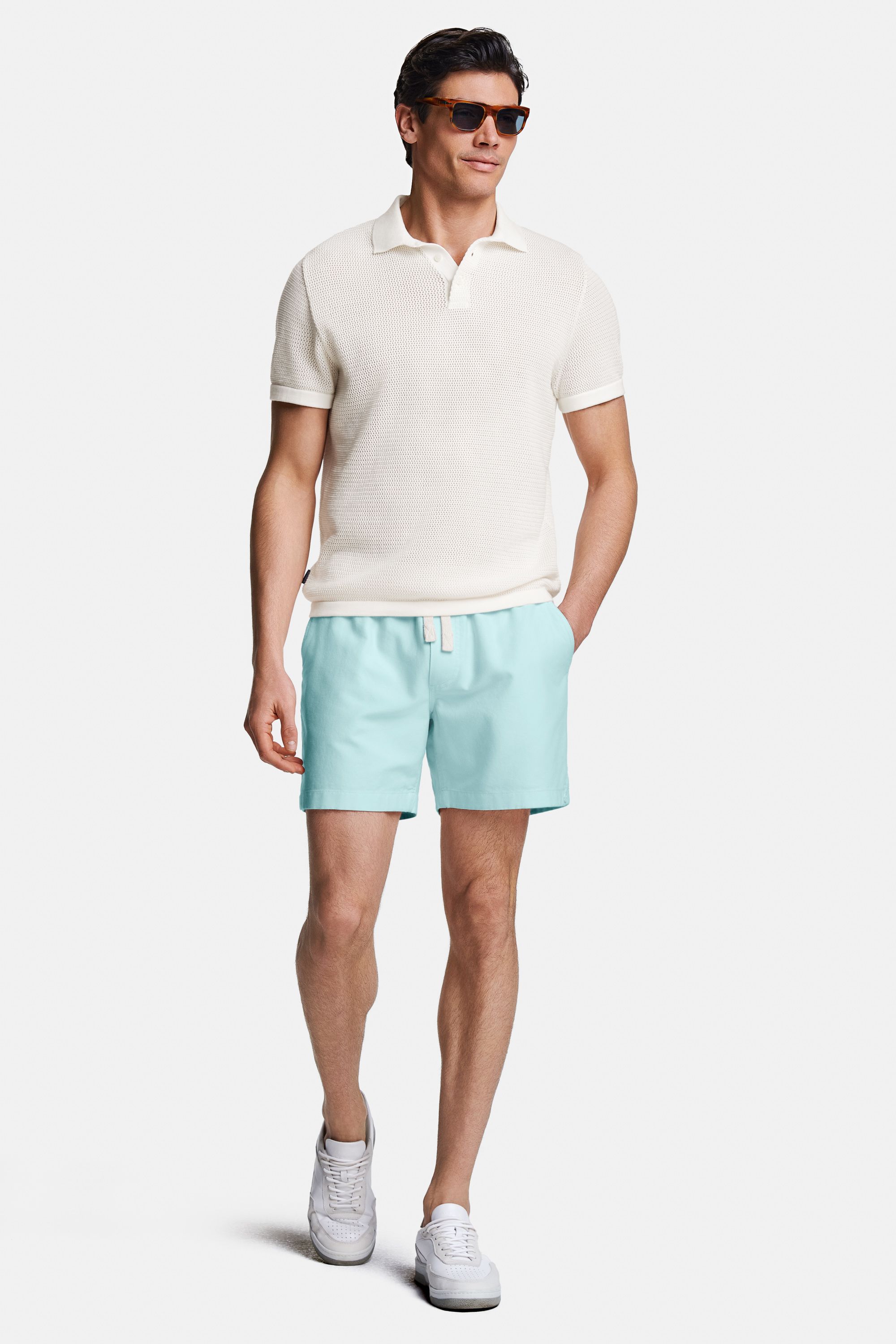 Coconuts * The Airy Knit Polo, Mints * The Short Weekenders, Oysters * The Classic Sneakers