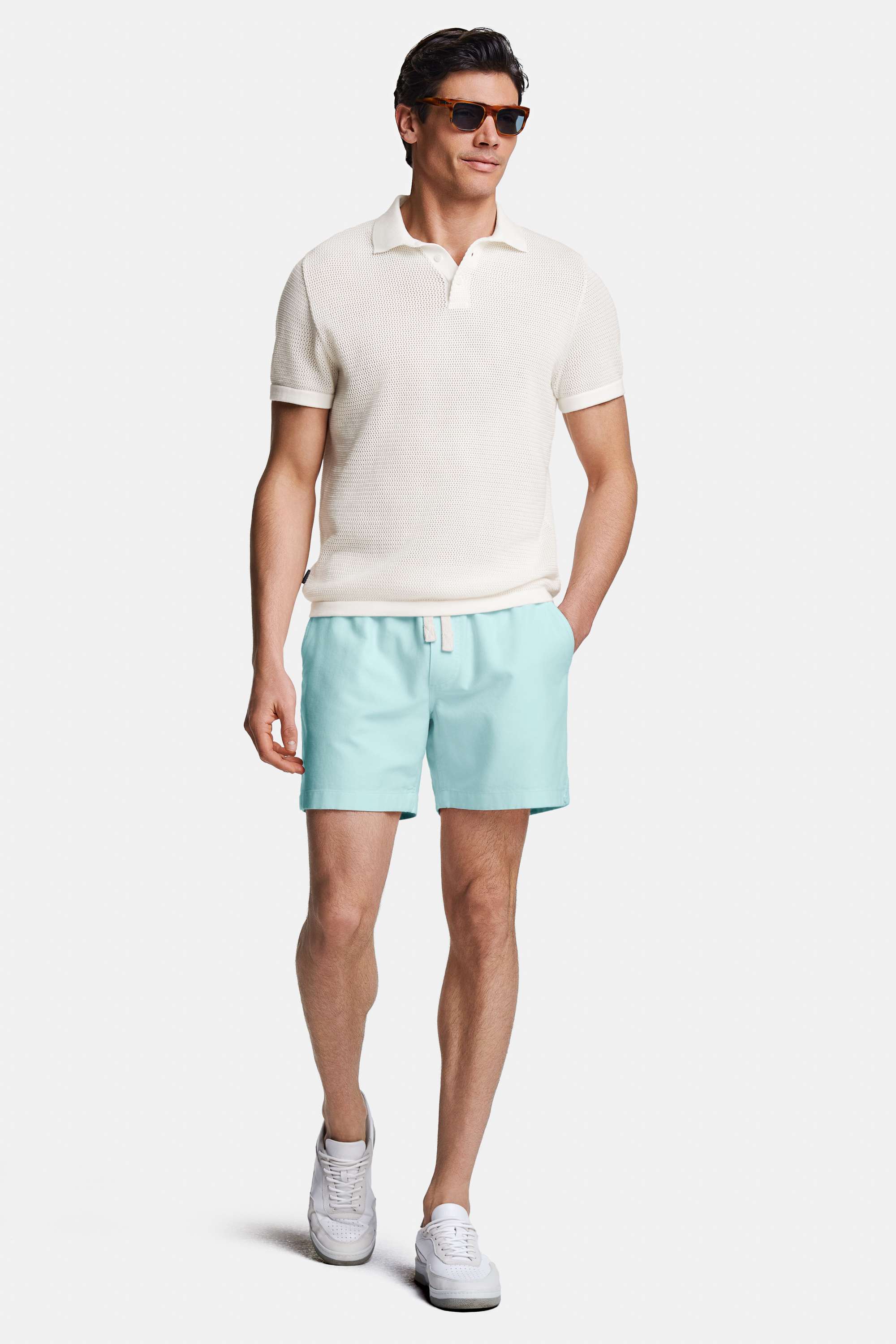 Coconuts * The Airy Knit Polo, Mints * The Short Weekenders, Oysters * The Classic Sneakers