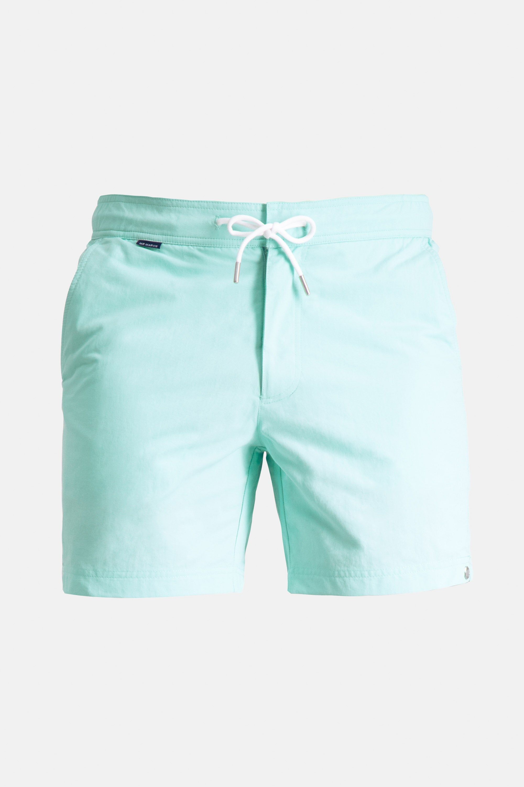 Herren schnell trocknende Badeshorts in frischem Mintgrün
