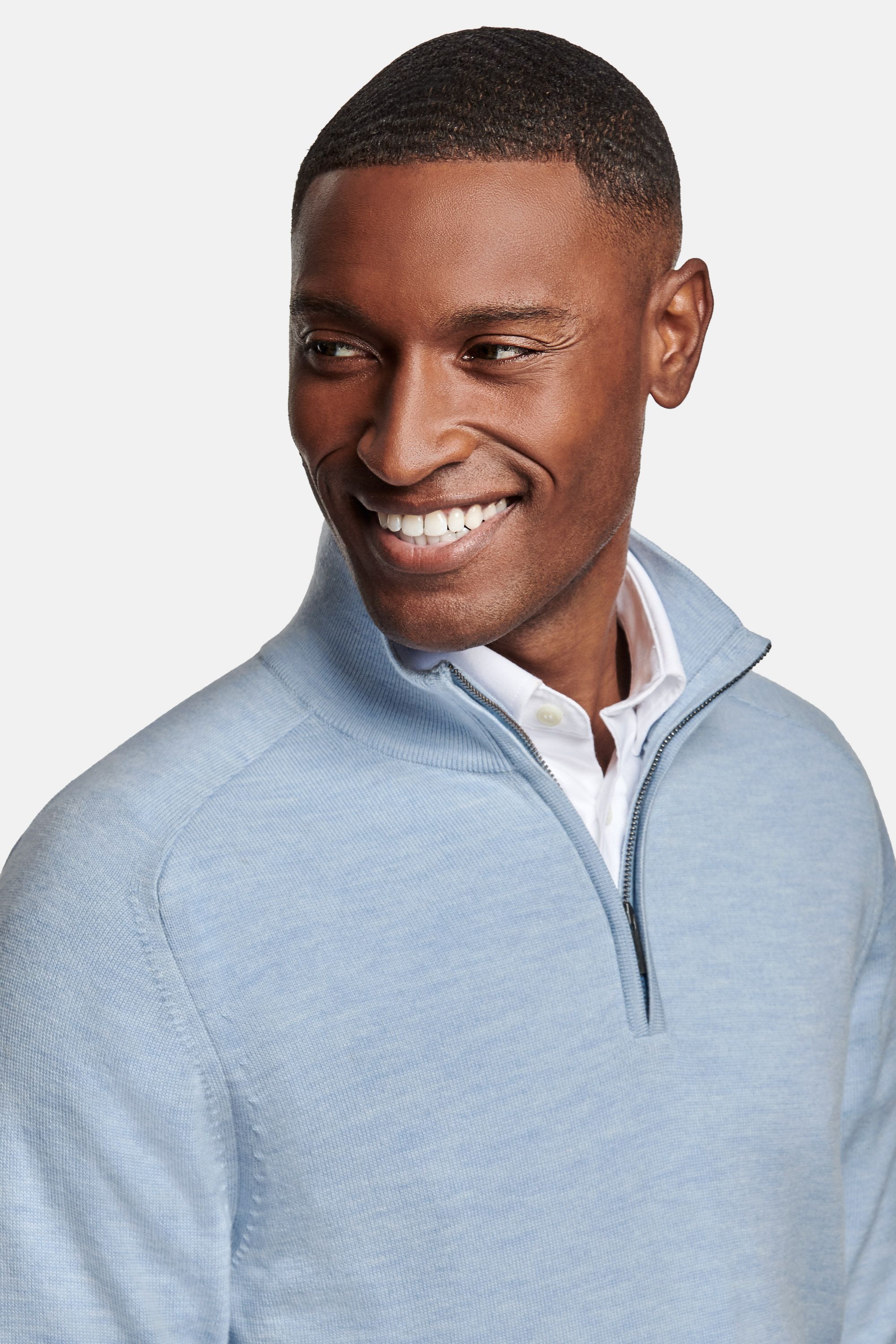 Pull Homme Orvis Gris - Col Boutonné - Taille M - Coton Maille