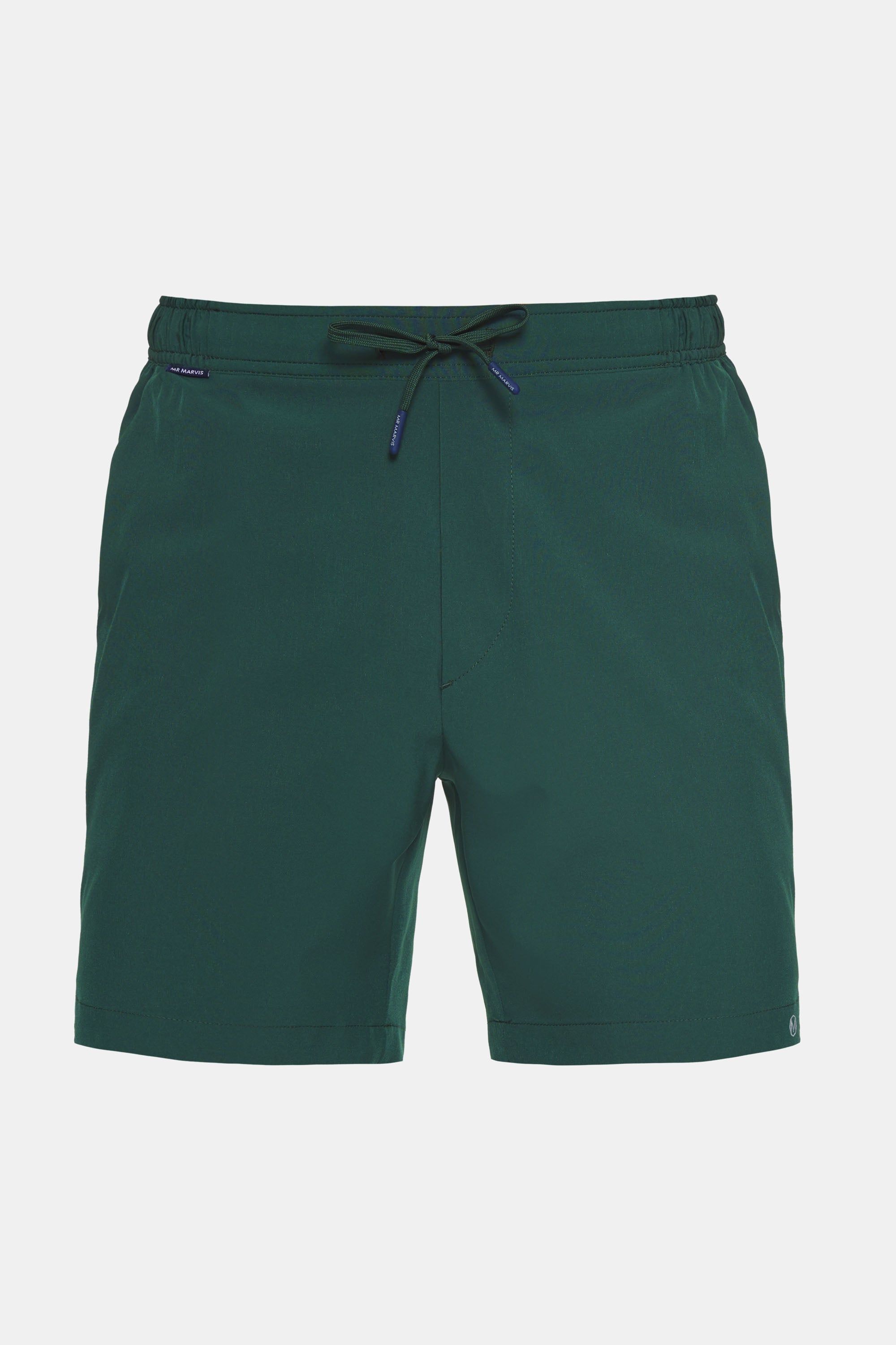 Mens lightweight sport shorts in classic green