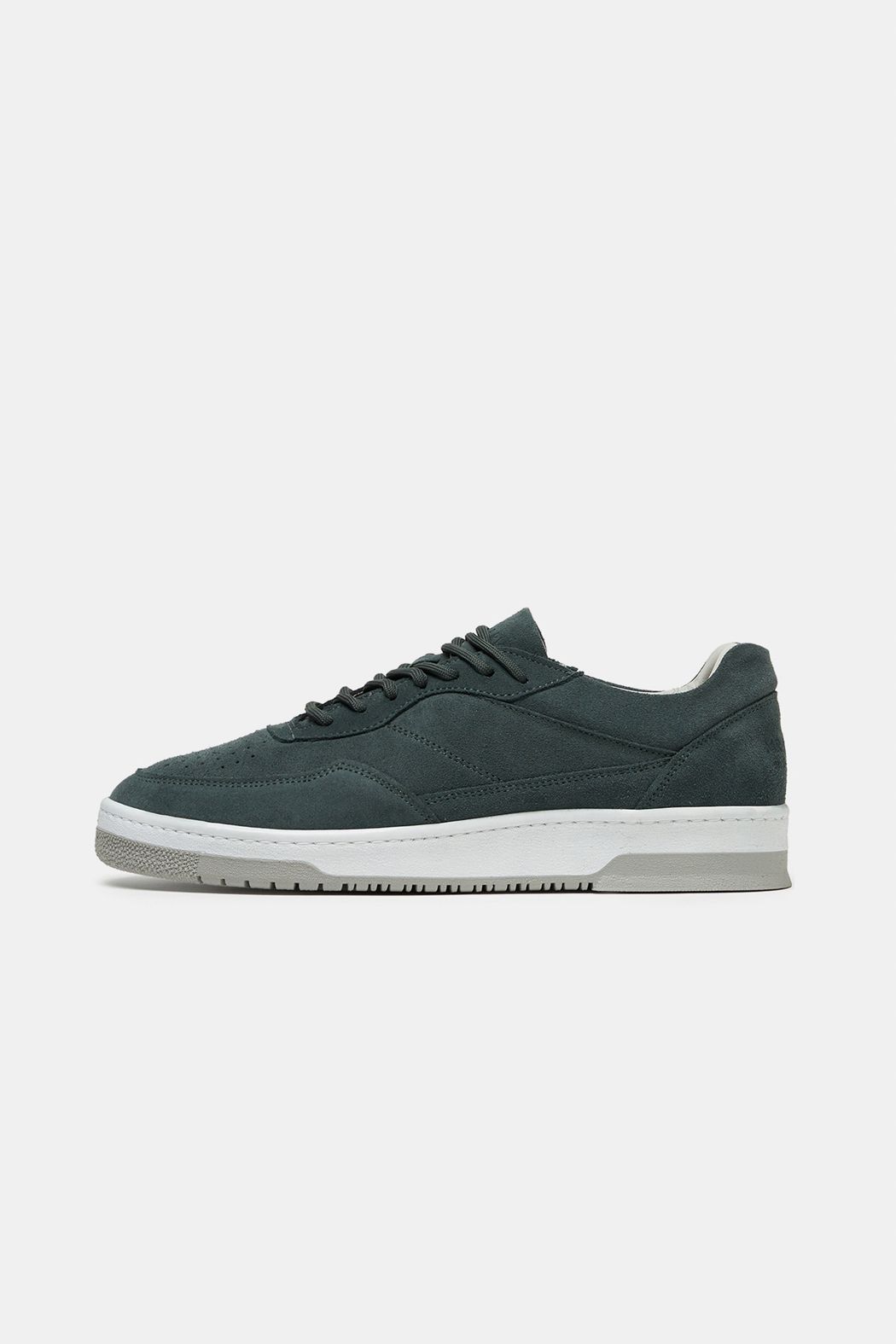 Herren Wildleder-Sneaker in Dunkelgrün