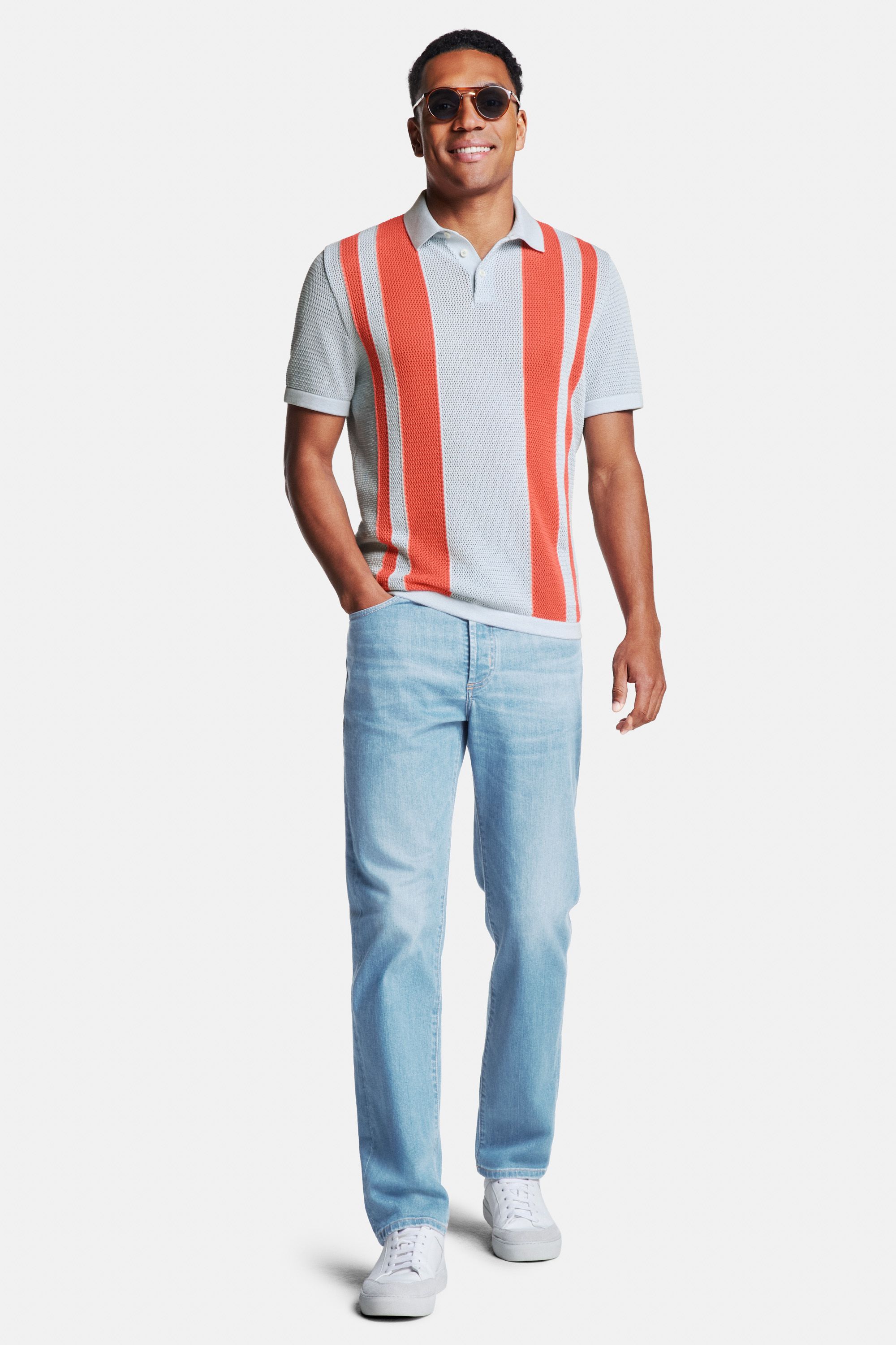 Sangrias * The Airy Knit Polo, Carlos * The Straight Fit Jeans