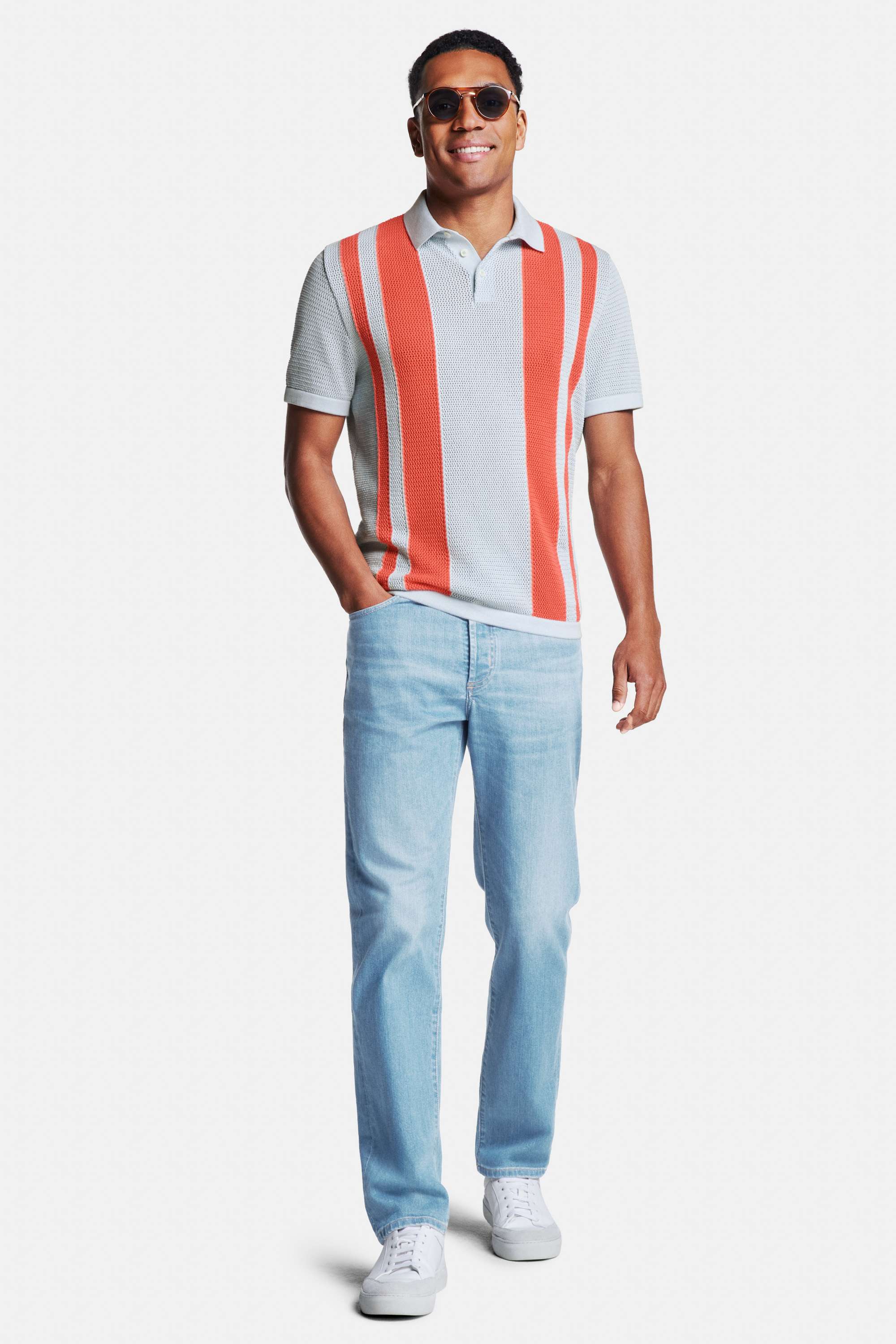 Sangrias * The Airy Knit Polo, Carlos * The Straight Fit Jeans