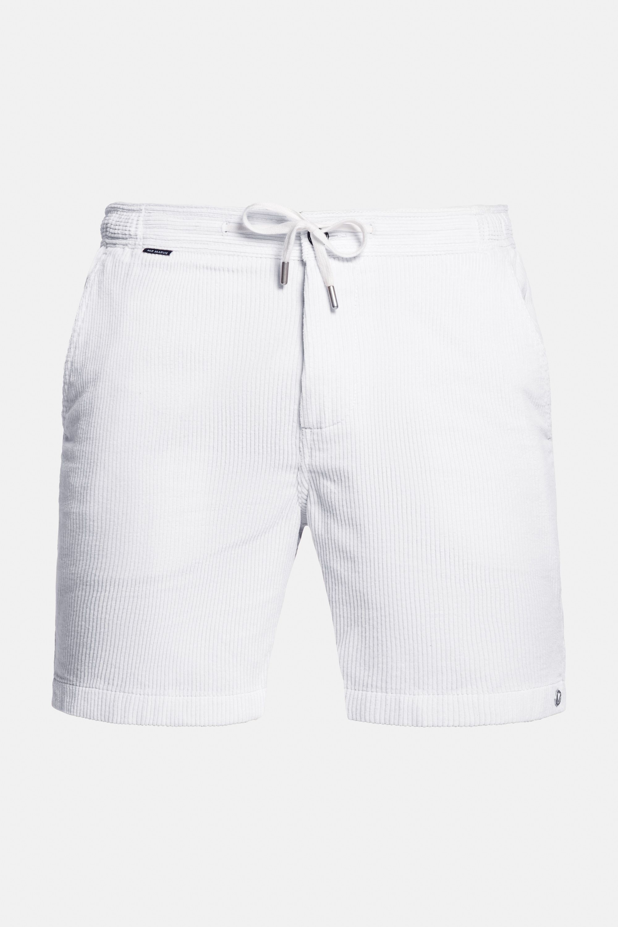 Heren corduroy short in wit