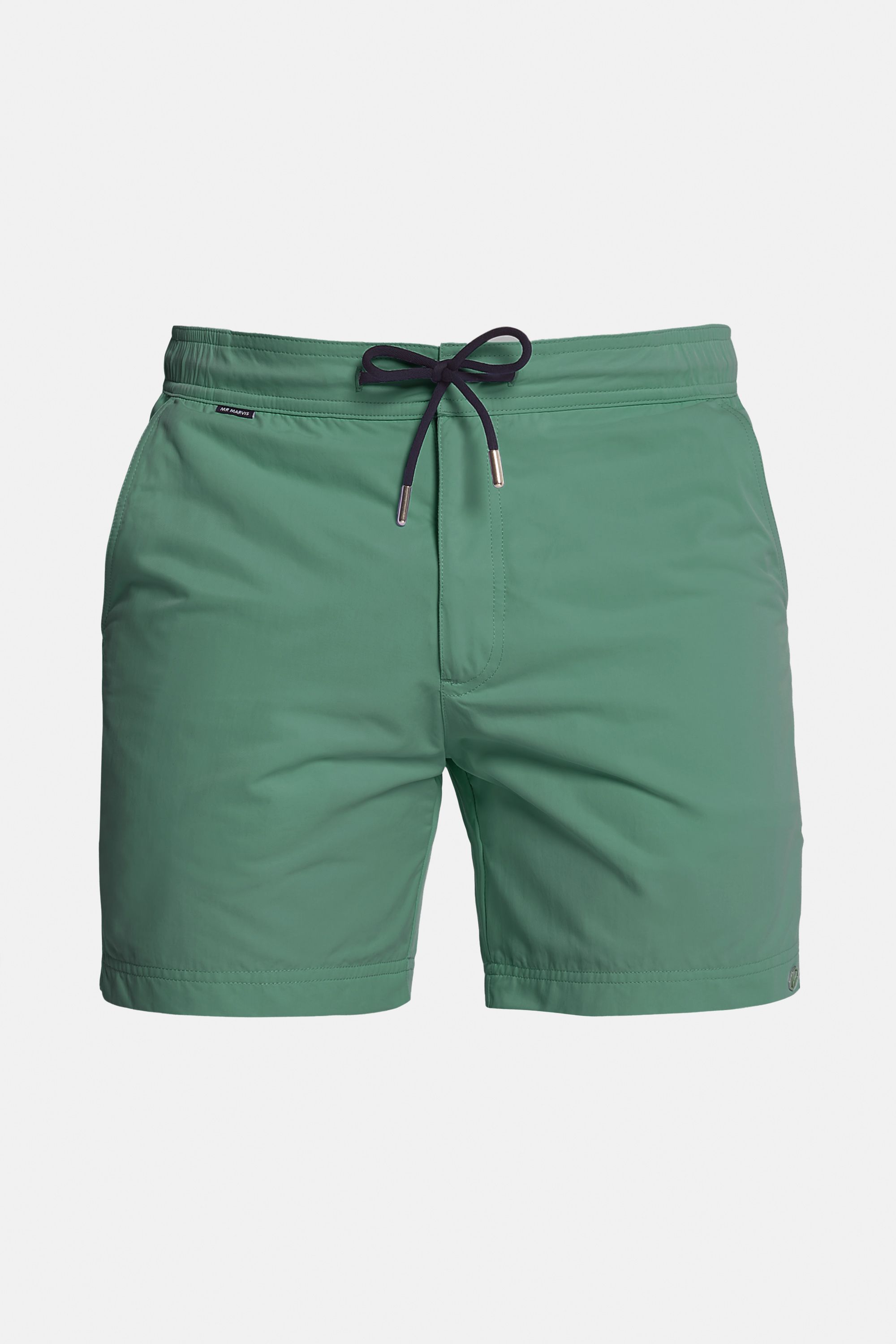 Herre-badeshorts i hurtigtørrende materiale i grøn