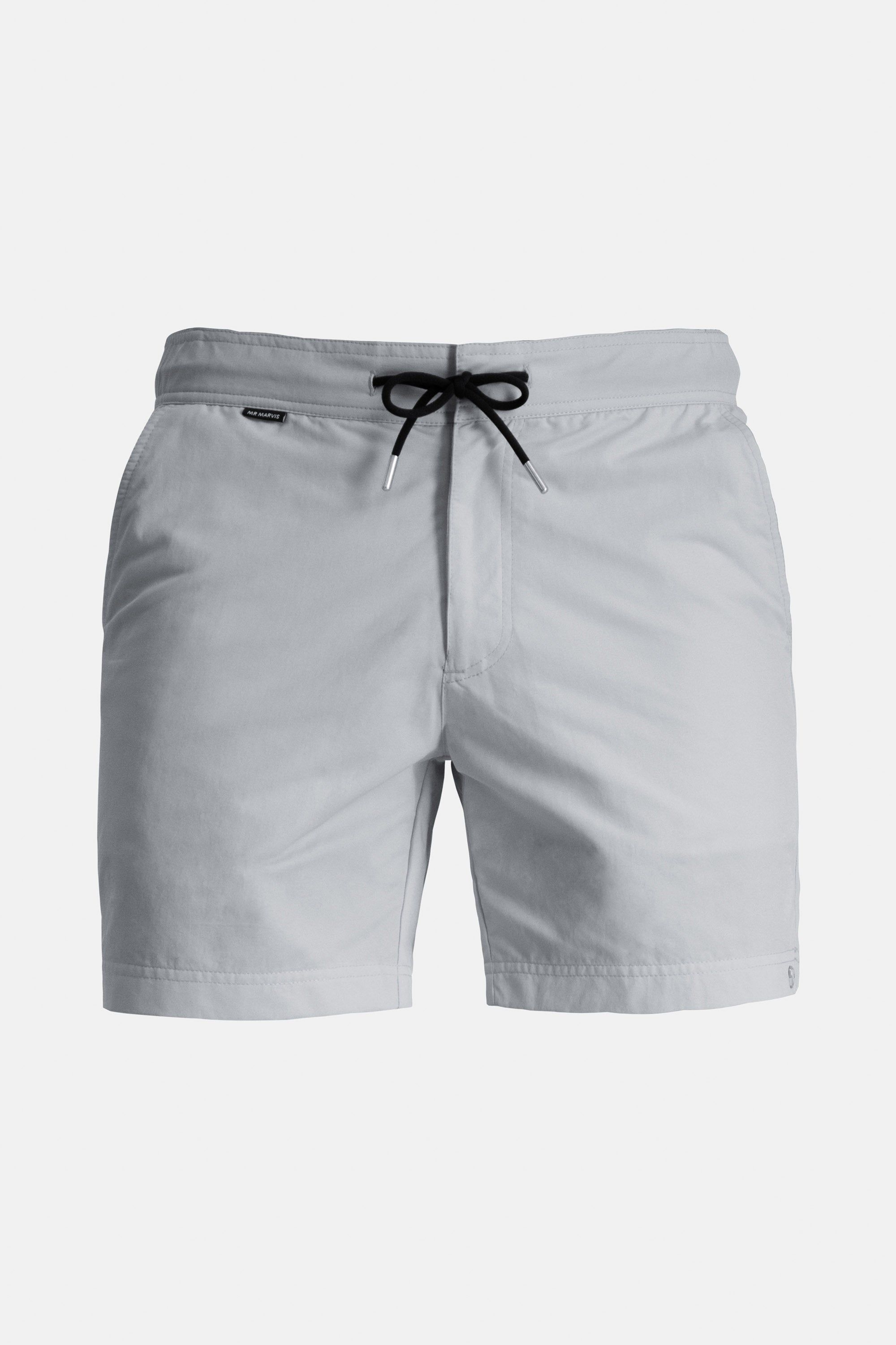 Herre-badeshorts i hurtigtørrende materiale i grå