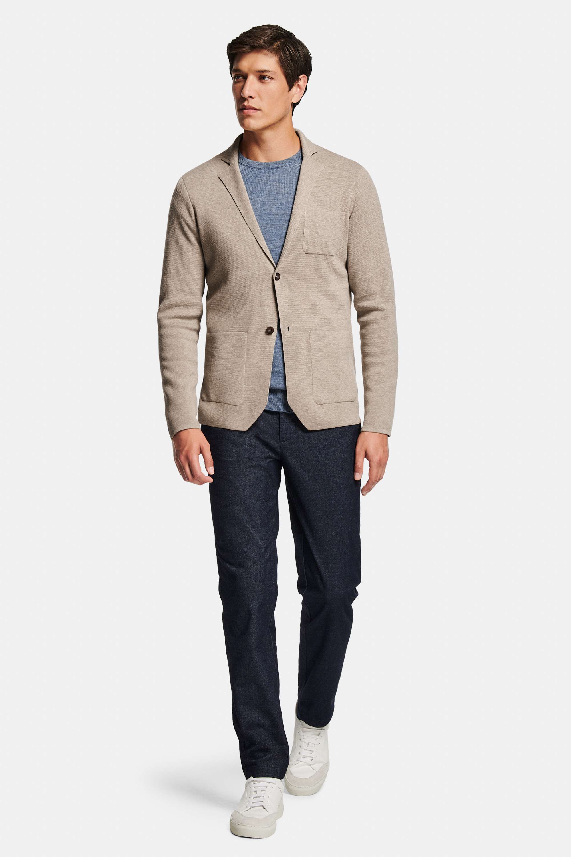 Mavericks * The Merino Pullover, Baristas * The Knitted Blazer, Deeps * The Smart Easies