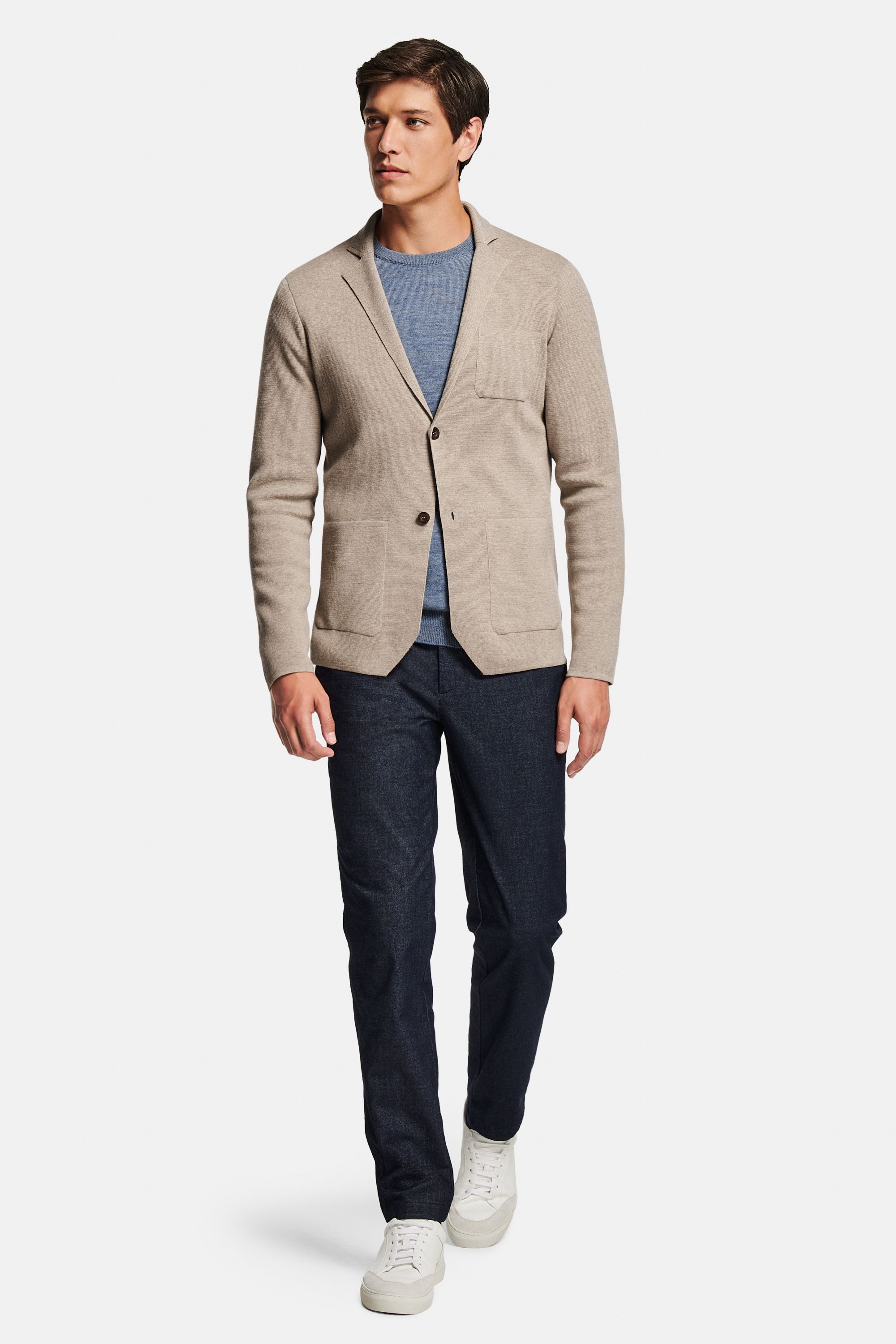 Mavericks * The Merino Pullover, Baristas * The Knitted Blazer, Deeps * The Smart Easies