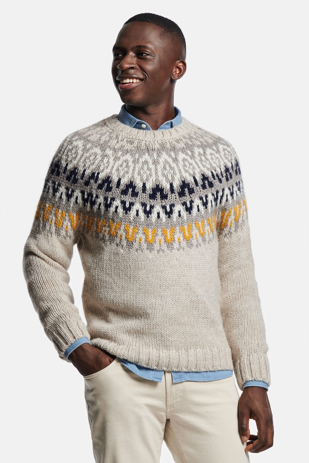 Pull Jacquard Homme Pull Motif Hiver Pull Nordique Pour Homme Pulls D'hiver MR MARVIS MR MARVIS