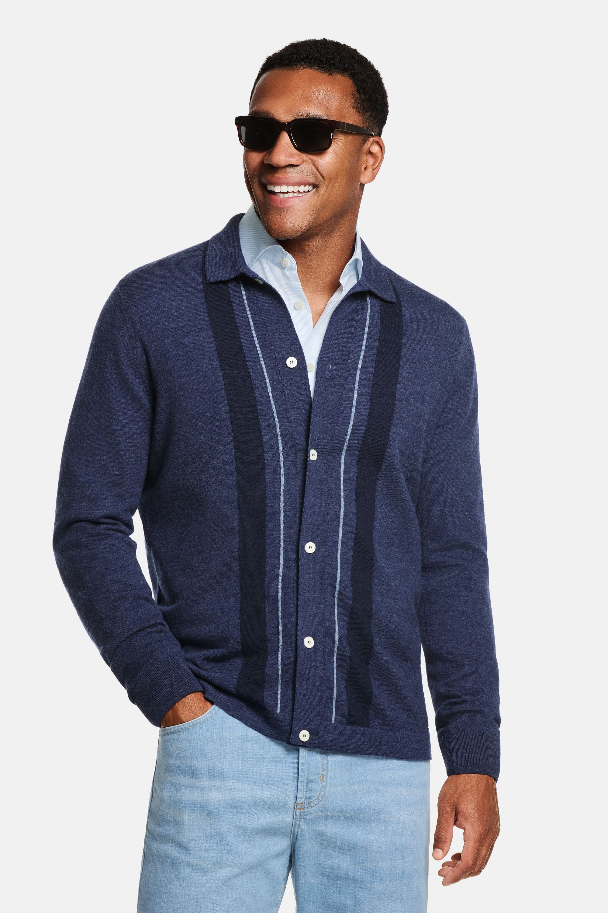 Bridges * The Merino Polo Cardigan