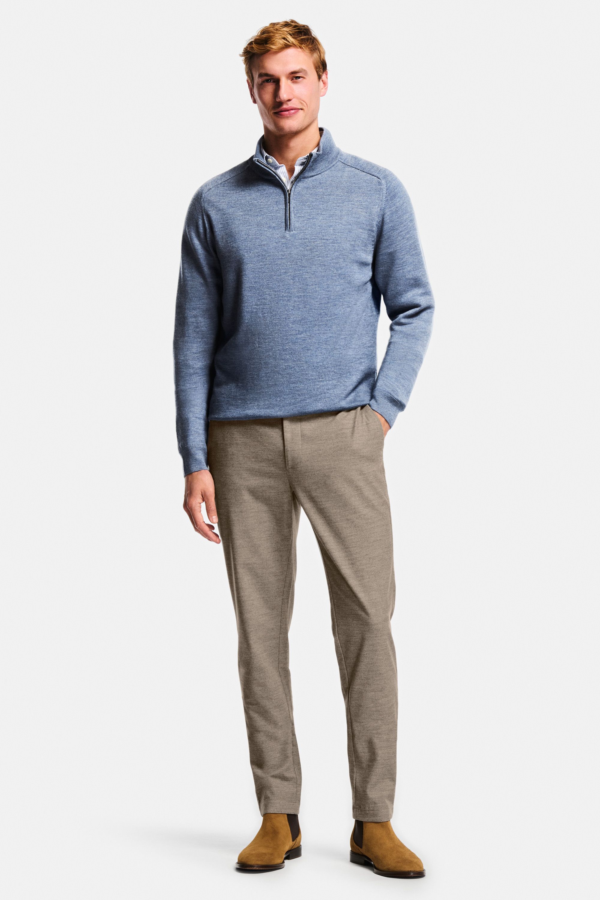Catamarans * The Oxford Shirt, Mavericks * The Merino Zip Pullover, Baristas * The Smart Easies