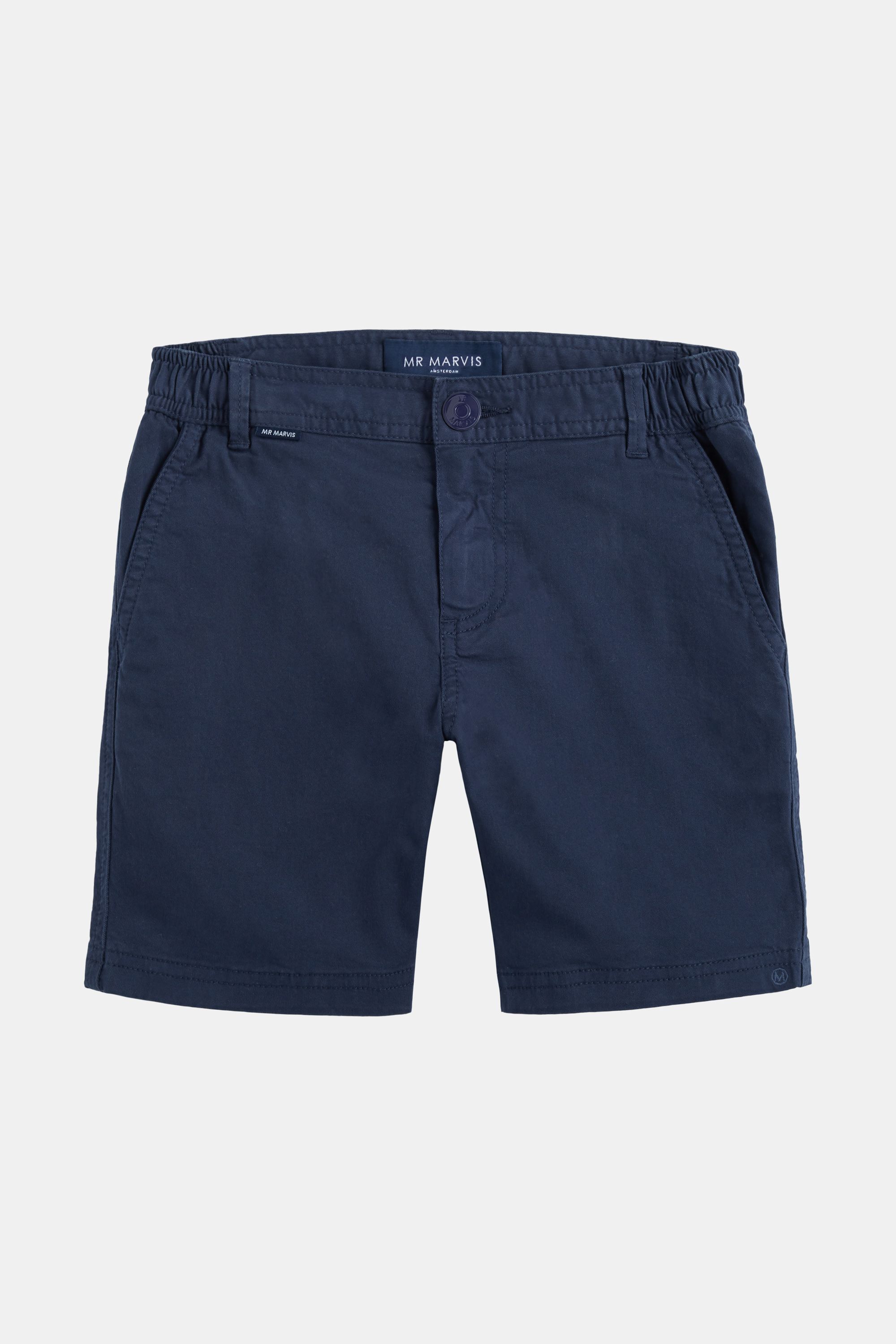 Jungen Chino-Shorts aus Stretch-Baumwolle in Dunkelblau