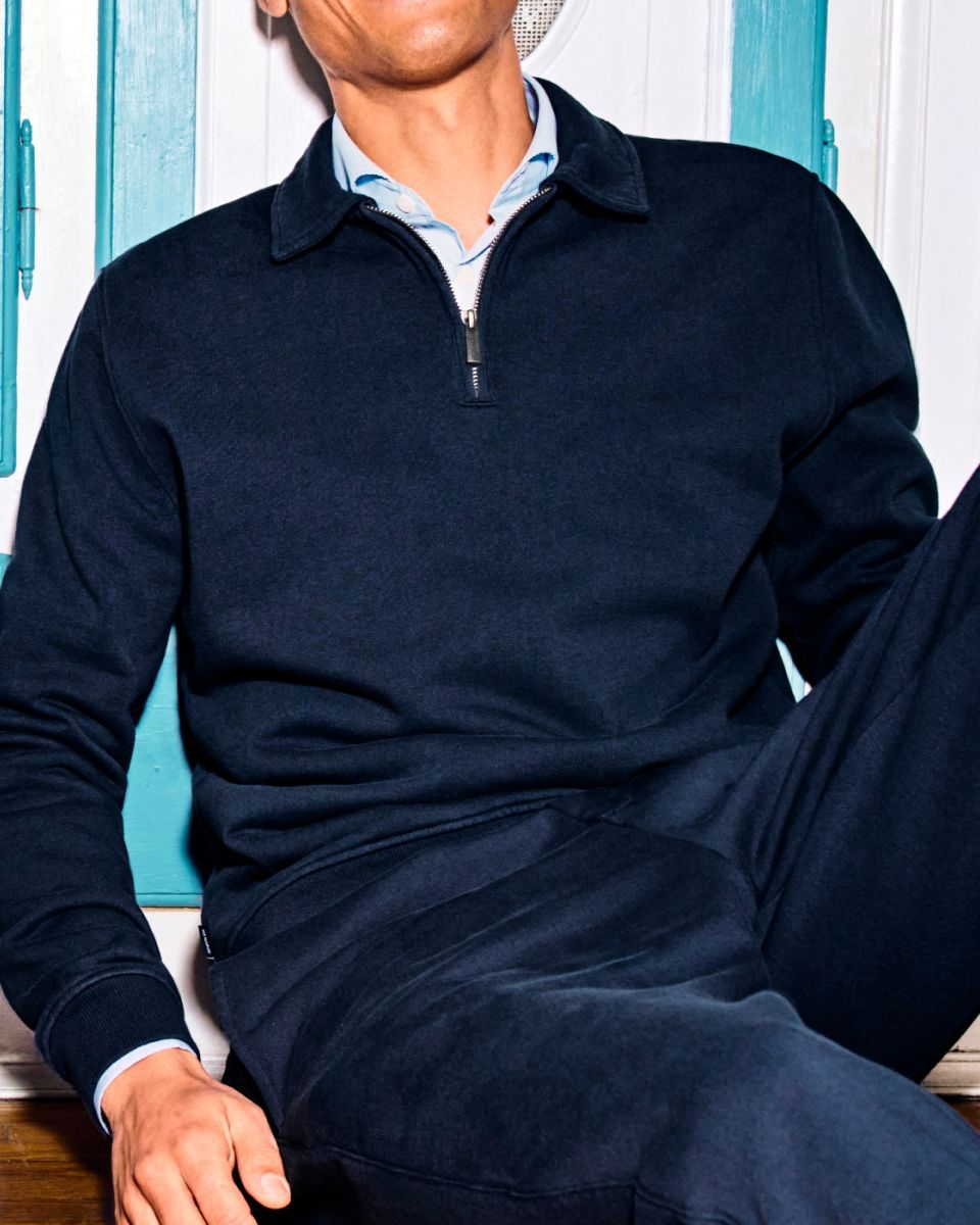 The Sporty Zip Sweater