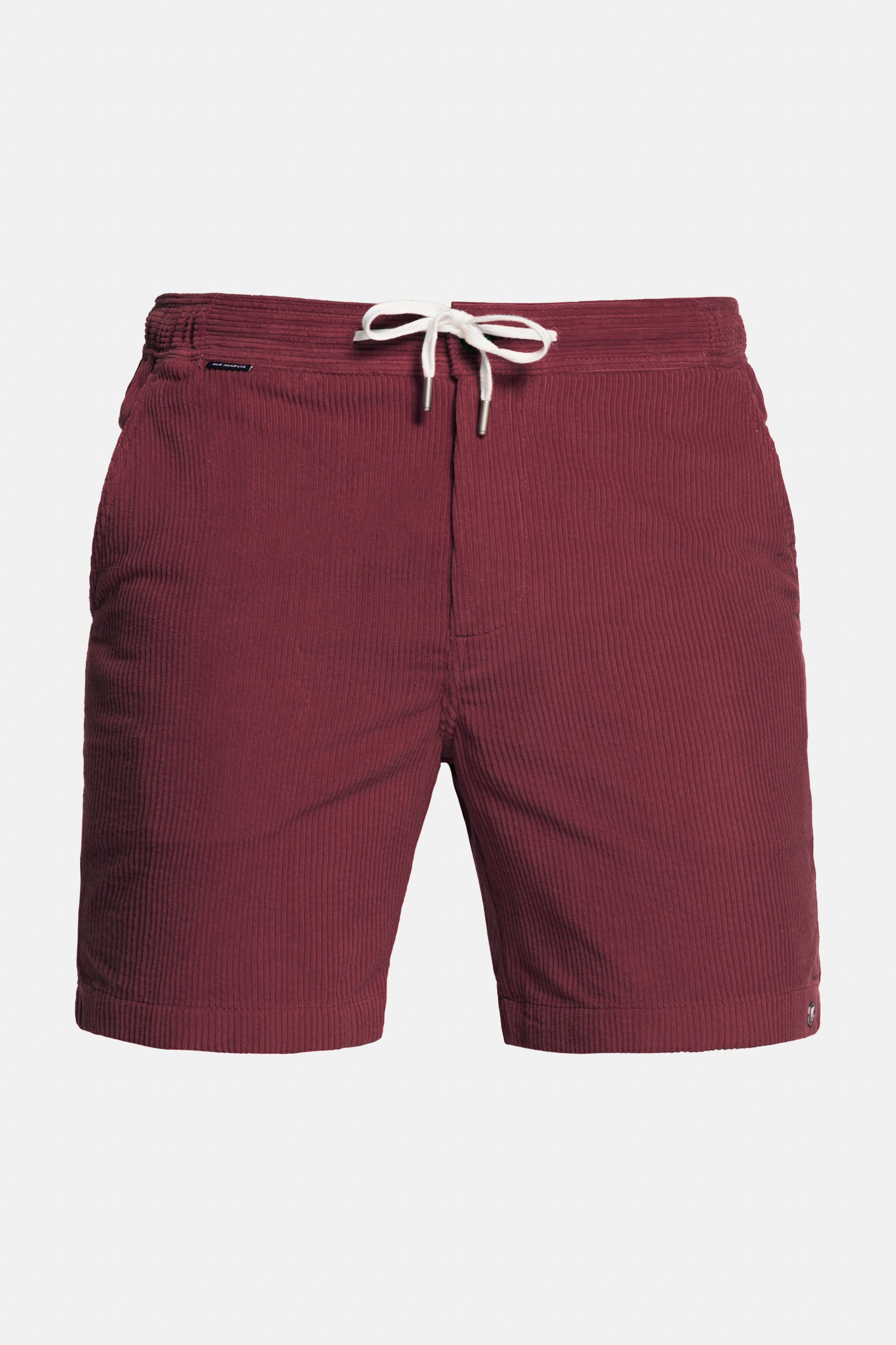 Mens Corduroy shorts in burgundy