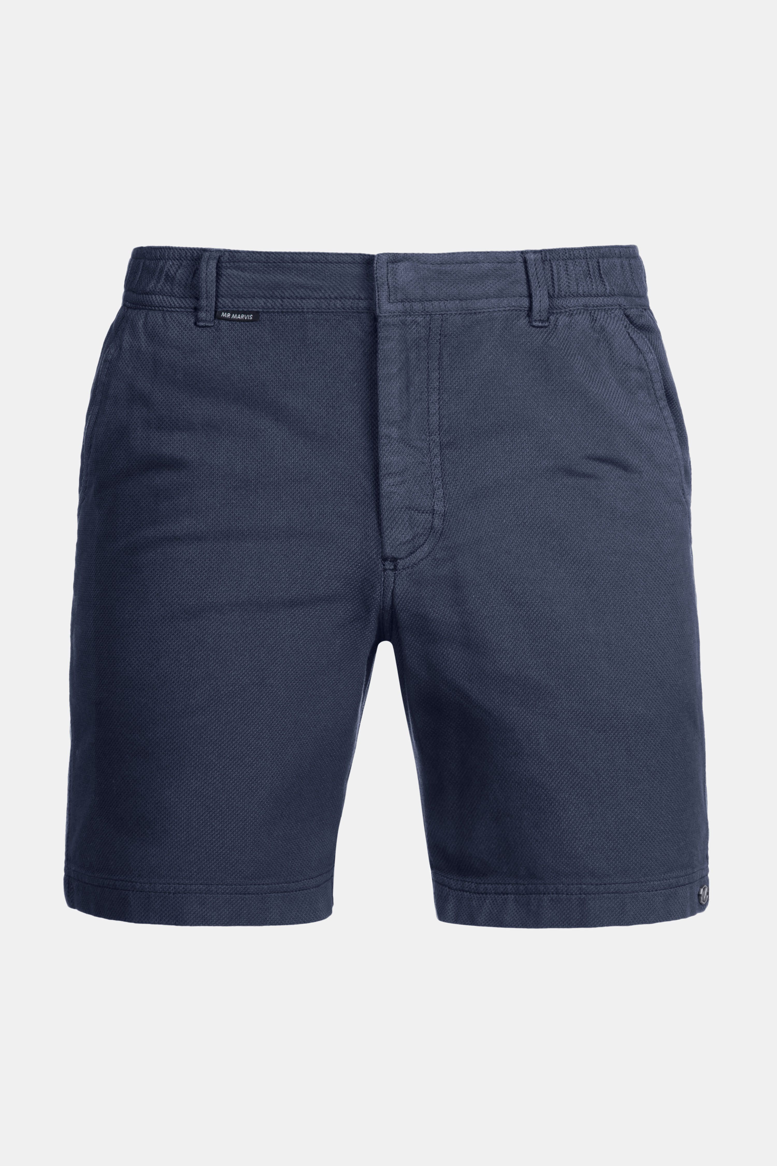 Mens piqué shorts in dark blue