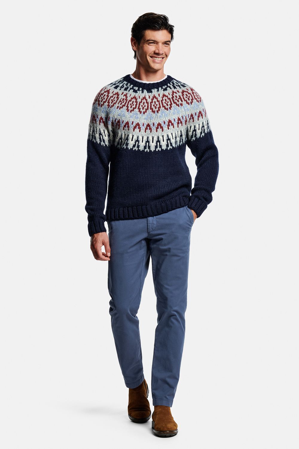 Marvmys Heren Kersttrui - Zachte Gebreide Trui Met Sneeuwvlok Rendier Patroon, Ronde Hals, Comfortabel en Duurzaam, B-Zwart, XL Marvmys Heren Kersttrui - Zachte Gebreide Trui Met Sneeuwvlok Rendier Patroon, Ronde Hals, Comfortabel en Duurzaam, B-Zwart, XL