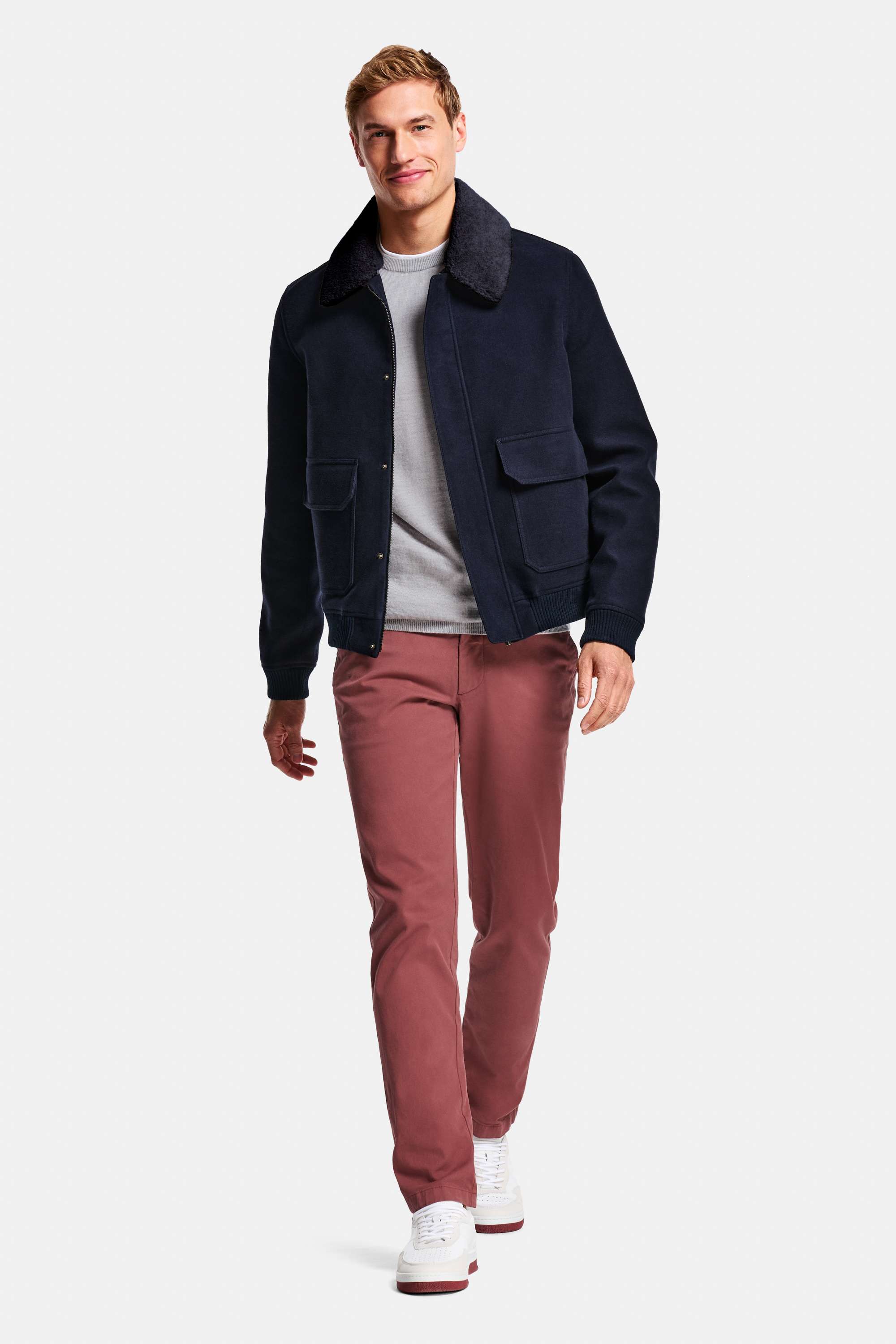 Oysters * The Merino Pullover, Deeps * The First-class Jacket, Victorians * The Coolerdays, Rileys * The Classic Sneakers