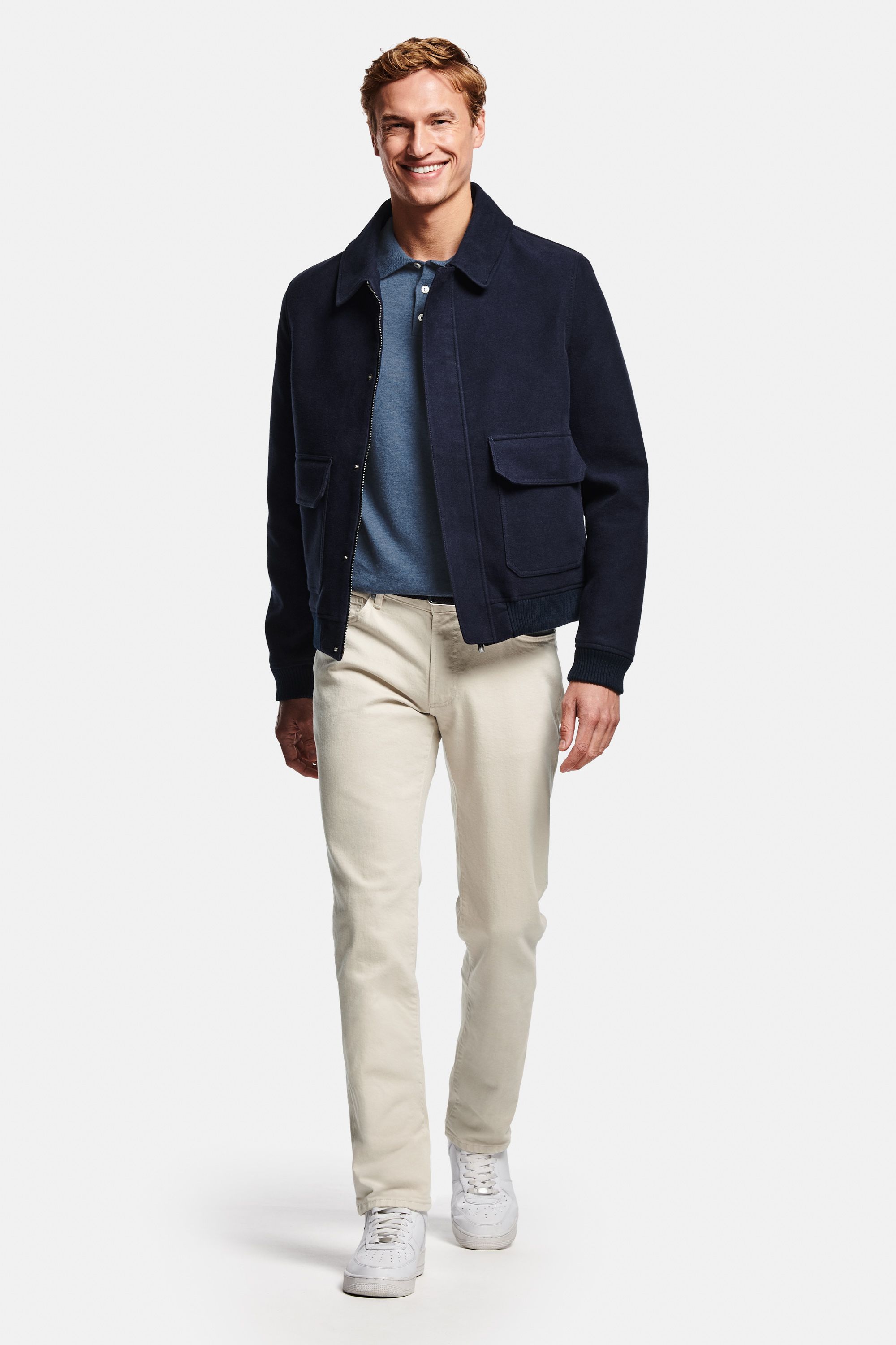 Mavericks * The Polo Pullover, Deeps * The First-class Jacket, Gazettes * The Five-pockets, Cosmics * The Stretch Belt