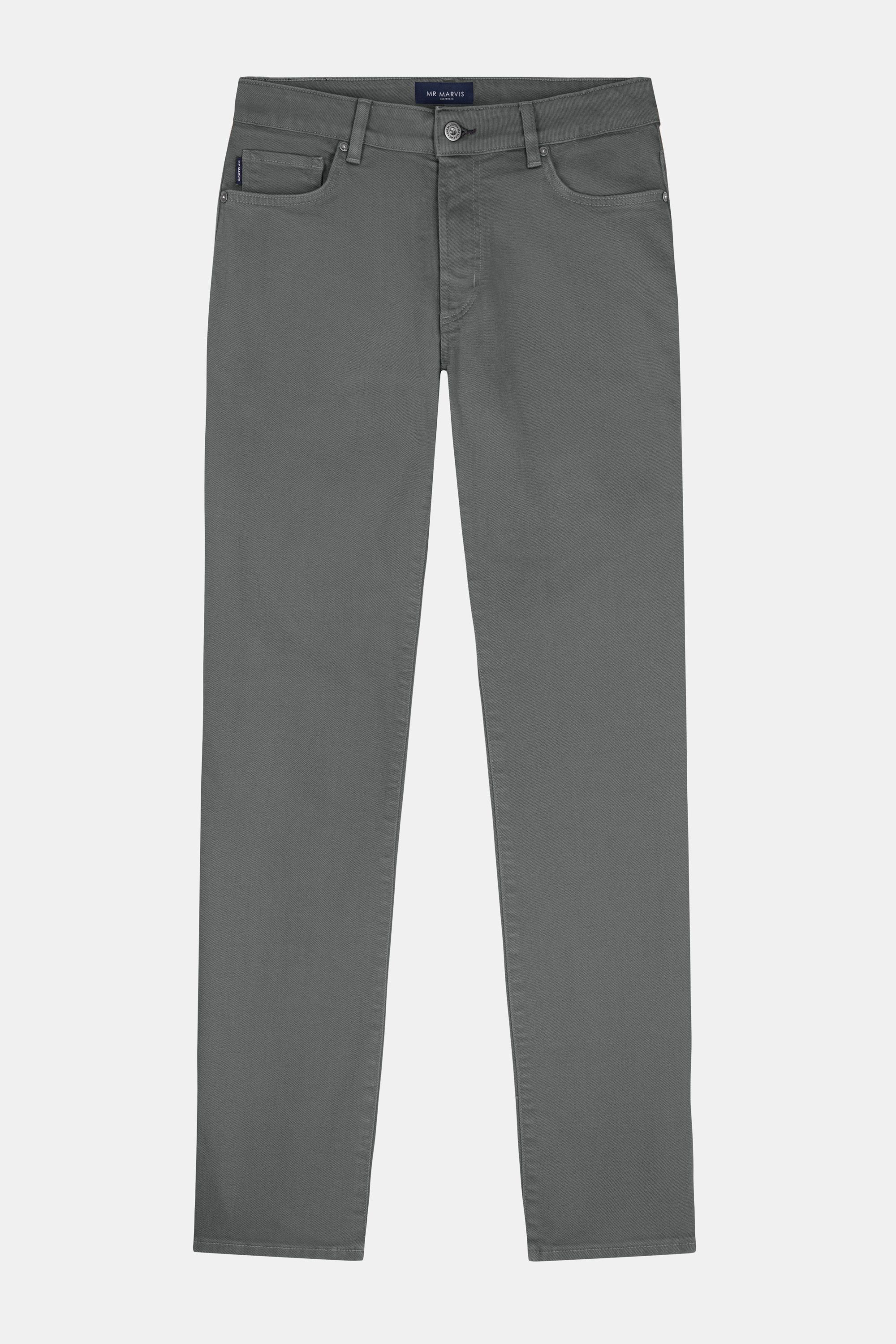 Mens colored denim jeans in classic grey
