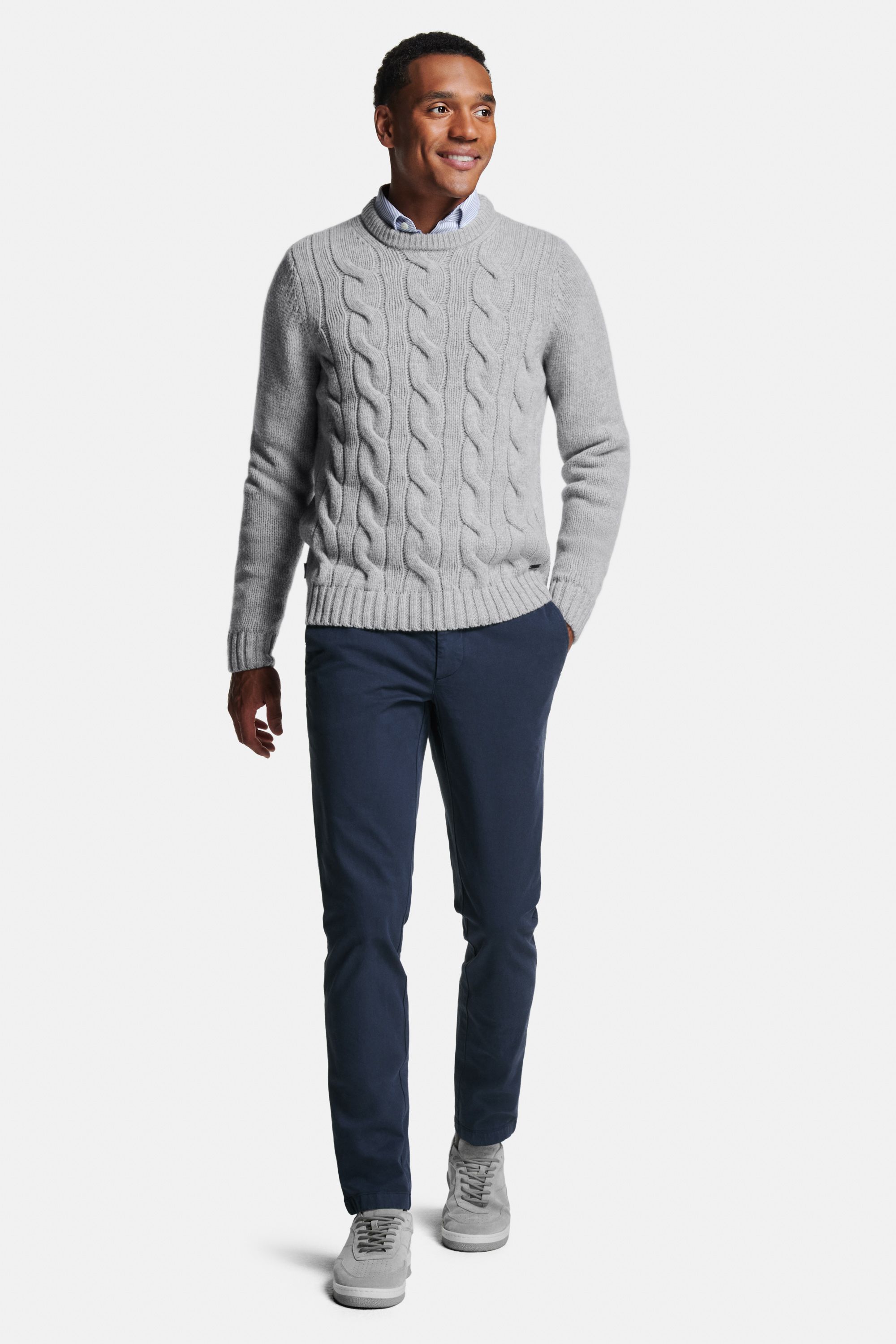Catamarans * The Oxford Shirt, Oysters * The Cable Knit Pullover, Cosmics * The Coolerdays