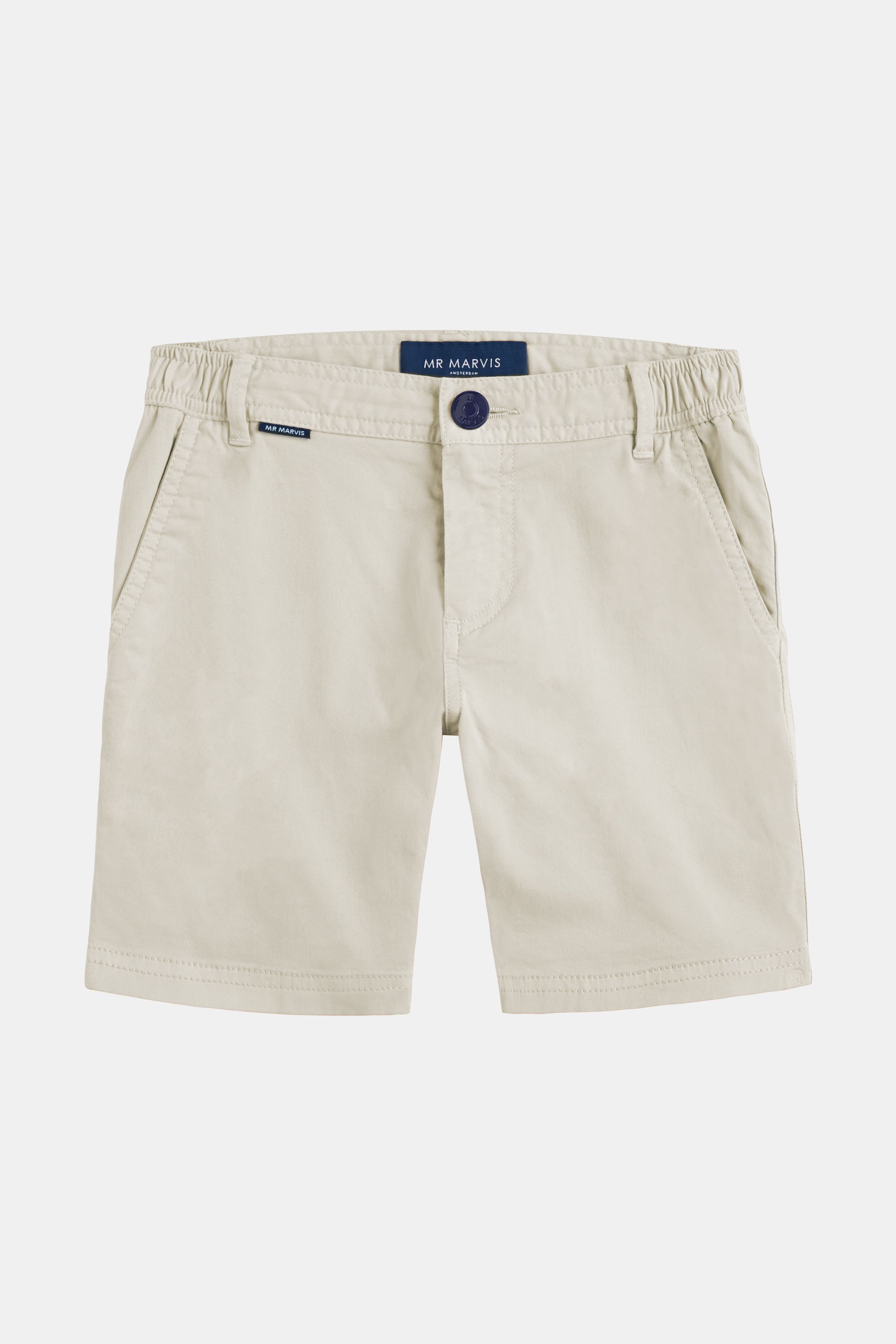 Jungen Chino-Shorts aus Stretch-Baumwolle in Beige
