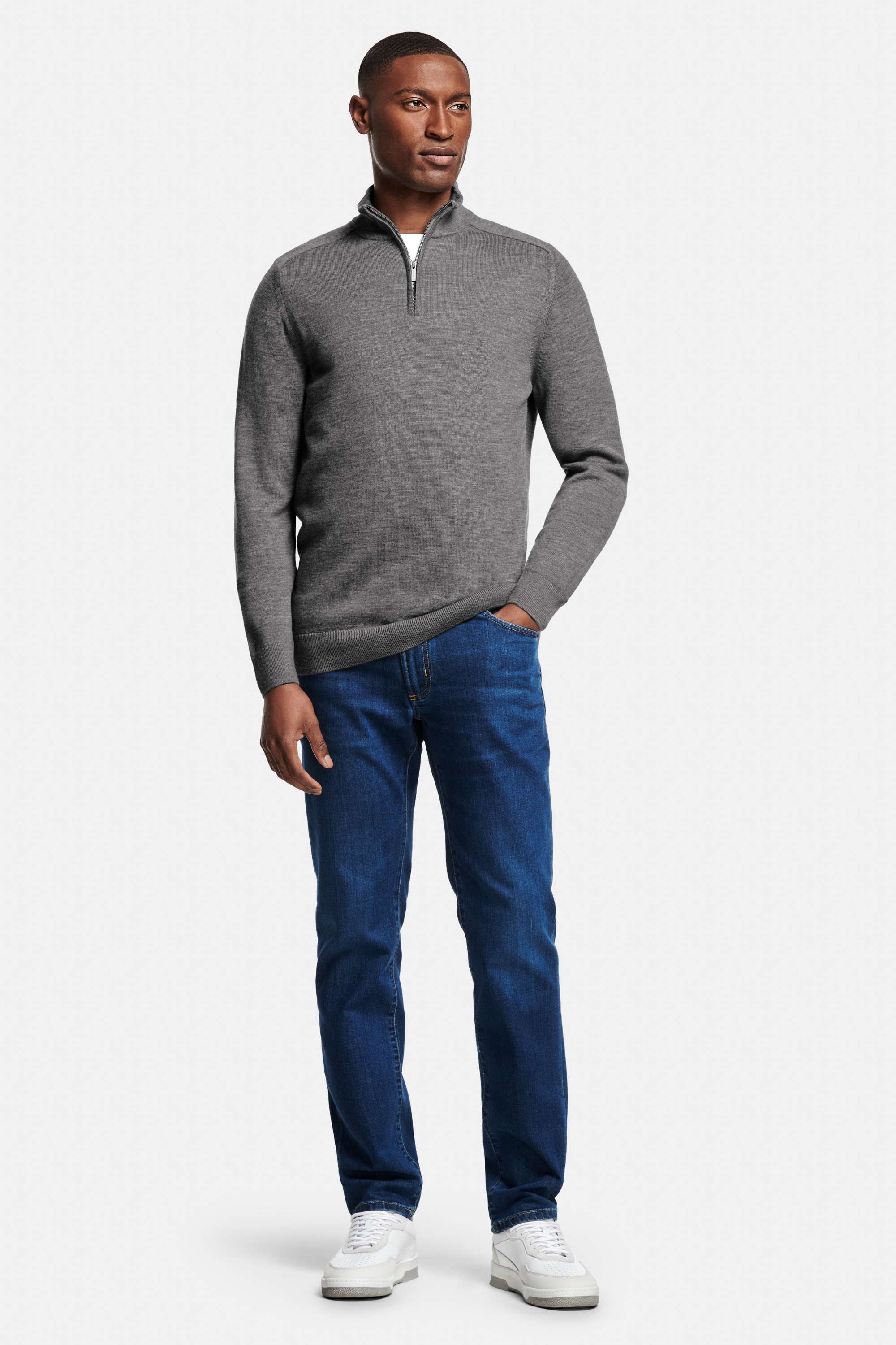 Wimbledons * The Heavy Tee, Newmans * The Merino Zip Pullover, Davis * The Jeans, Oysters * The Classic Sneakers