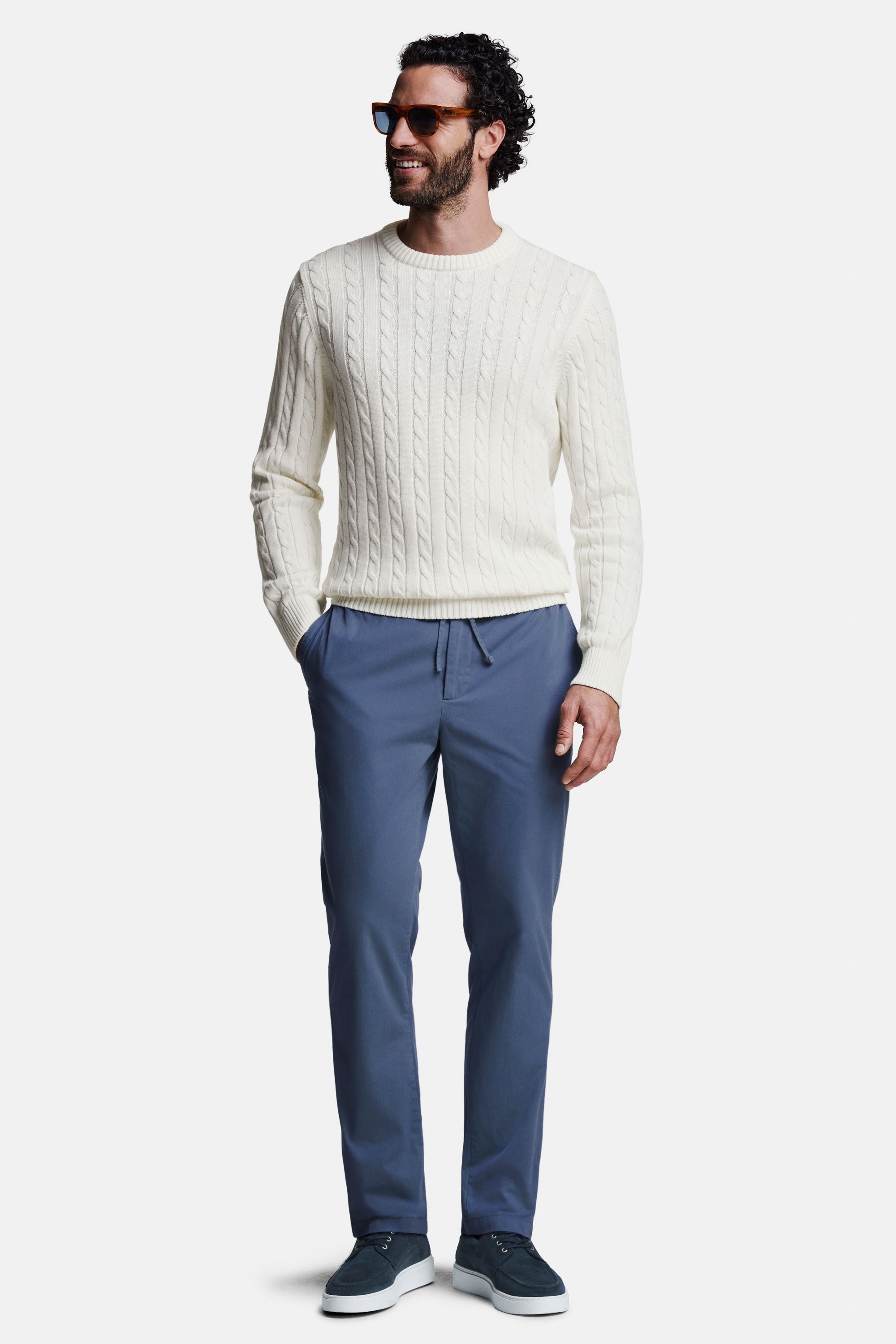 Coconuts * Pulls Torsadés mi-saison, Kingfishers * Chinos Easies, Deeps * Chaussures Bateau
