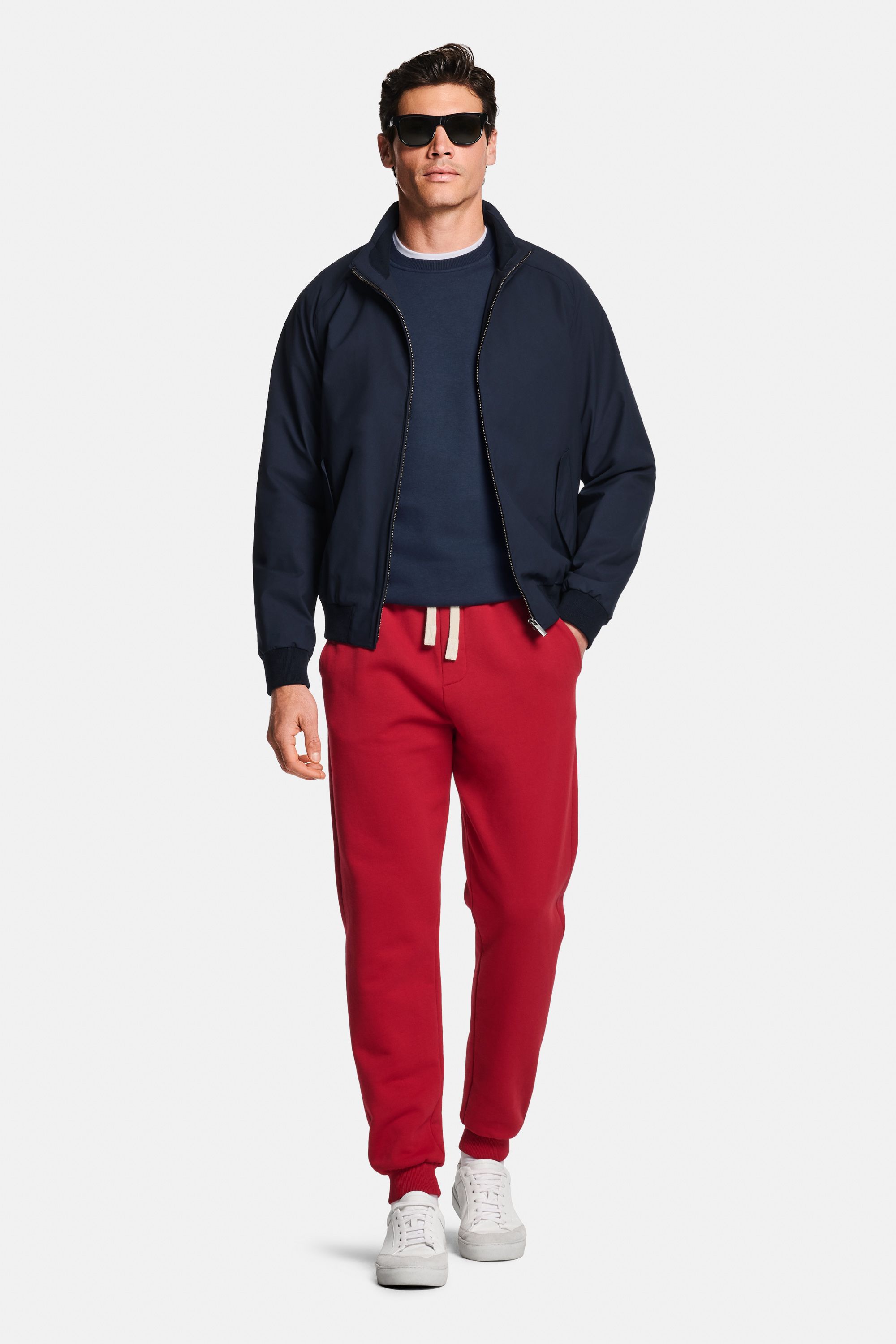 Wimbledons * The Midweight Tee, Cosmics * The Easy Sweater, Cosmics * The Iconic Jacket
