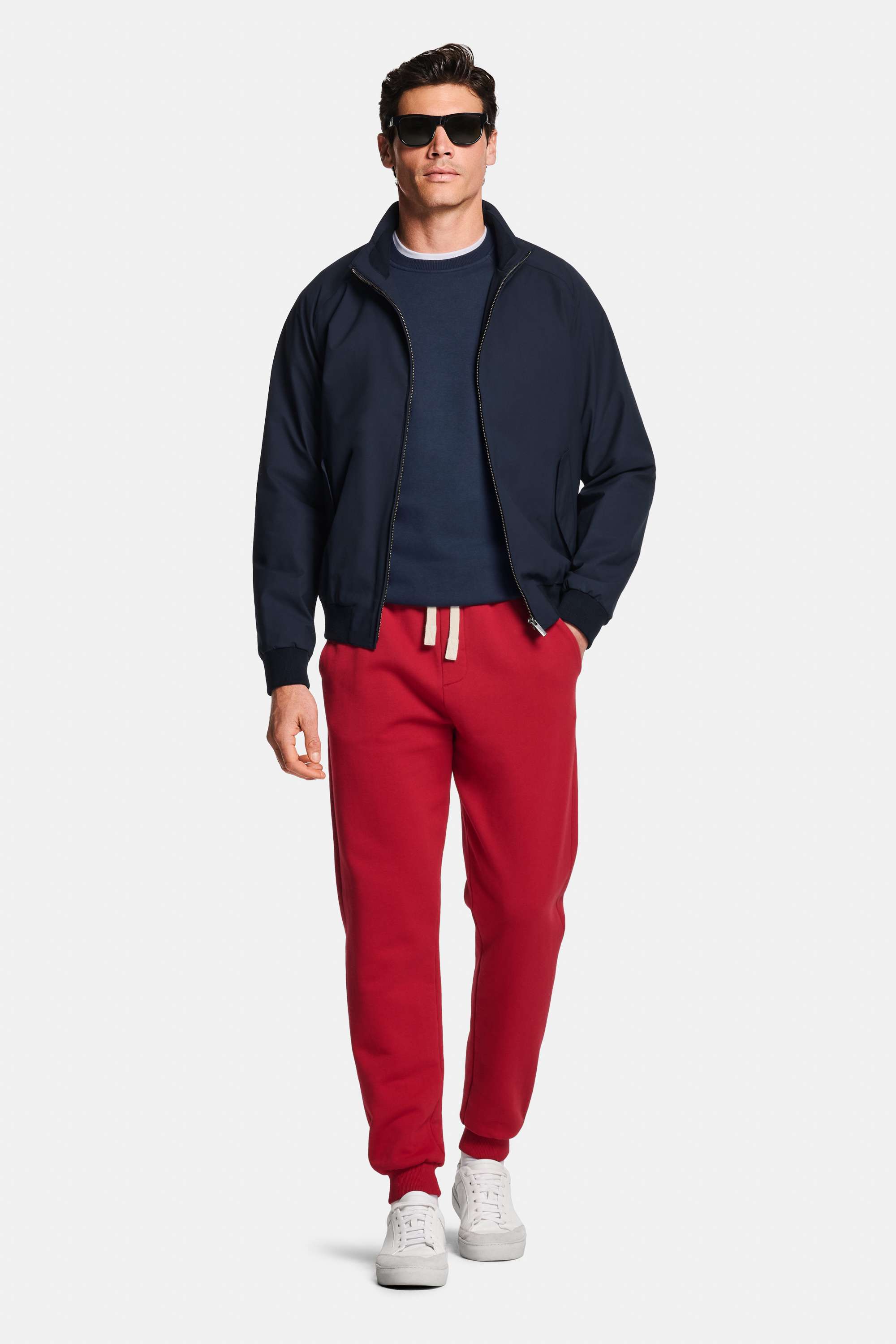 Wimbledons * The Midweight Tee, Cosmics * The Easy Sweater, Cosmics * The Iconic Jacket