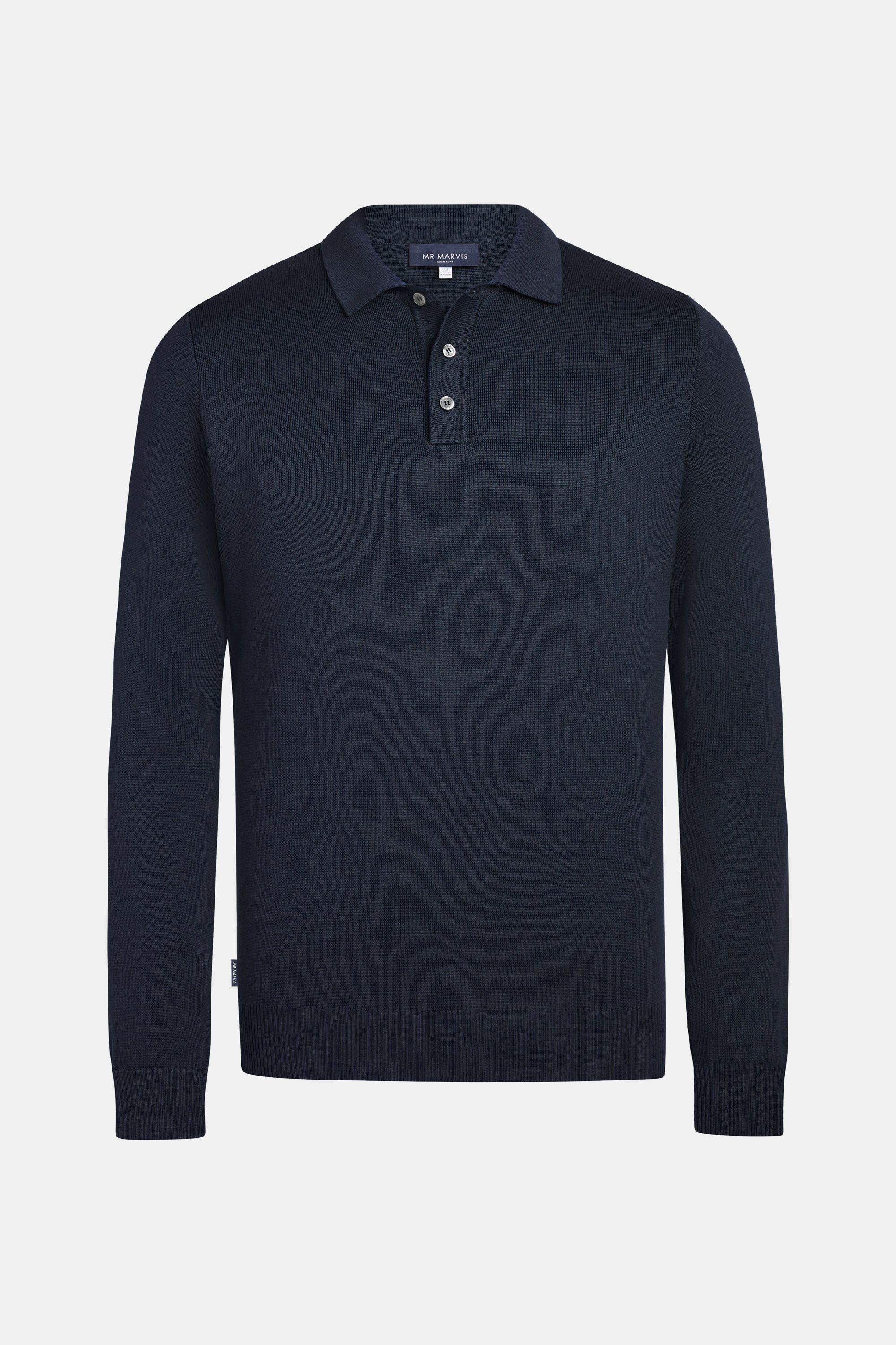 Mens rugby sweater in dark blue