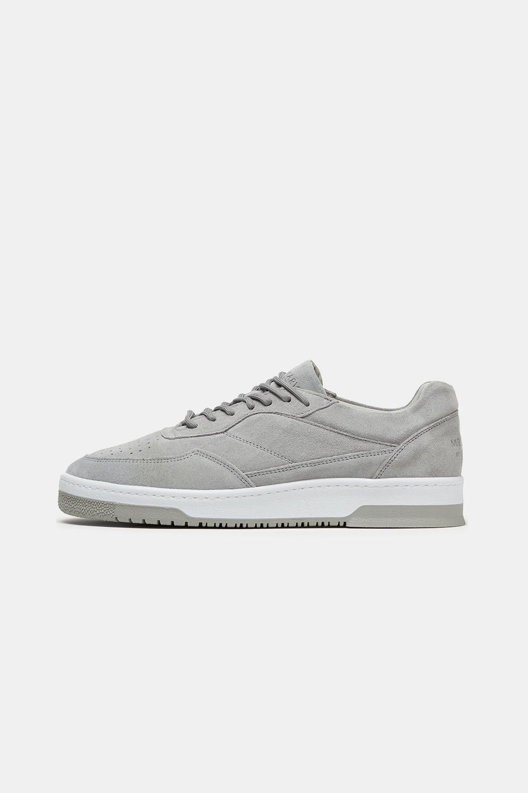 Mens suede sneakers in grey