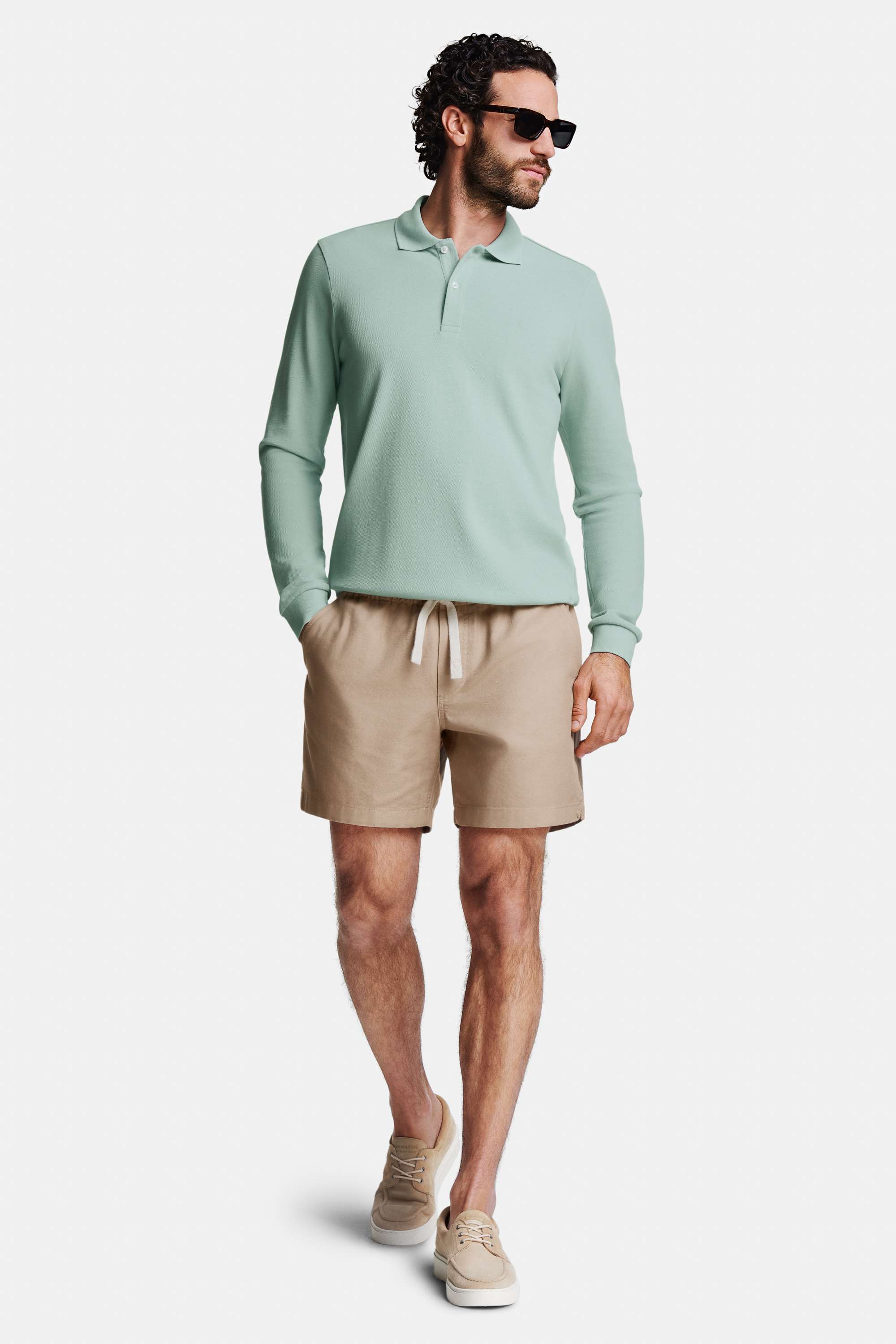 Morning Dews * The Classic Polo Longsleeve, Baristas * The Short Weekenders, Gazettes * The Boat Sneakers