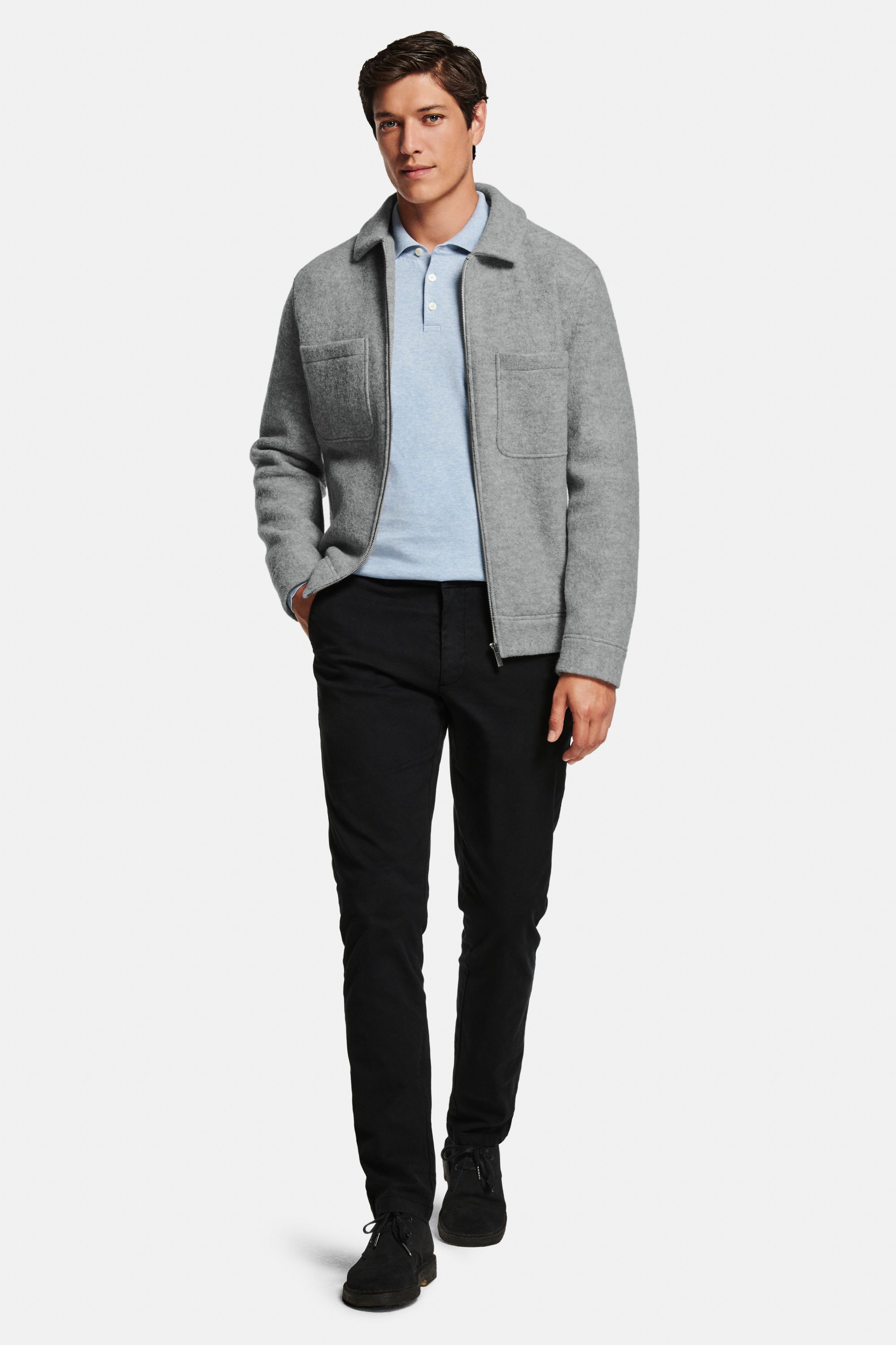 Oysters * The Wool Zip Shacket, Avenues * The Polo Pullover, Blackjacks * The Coolerdays