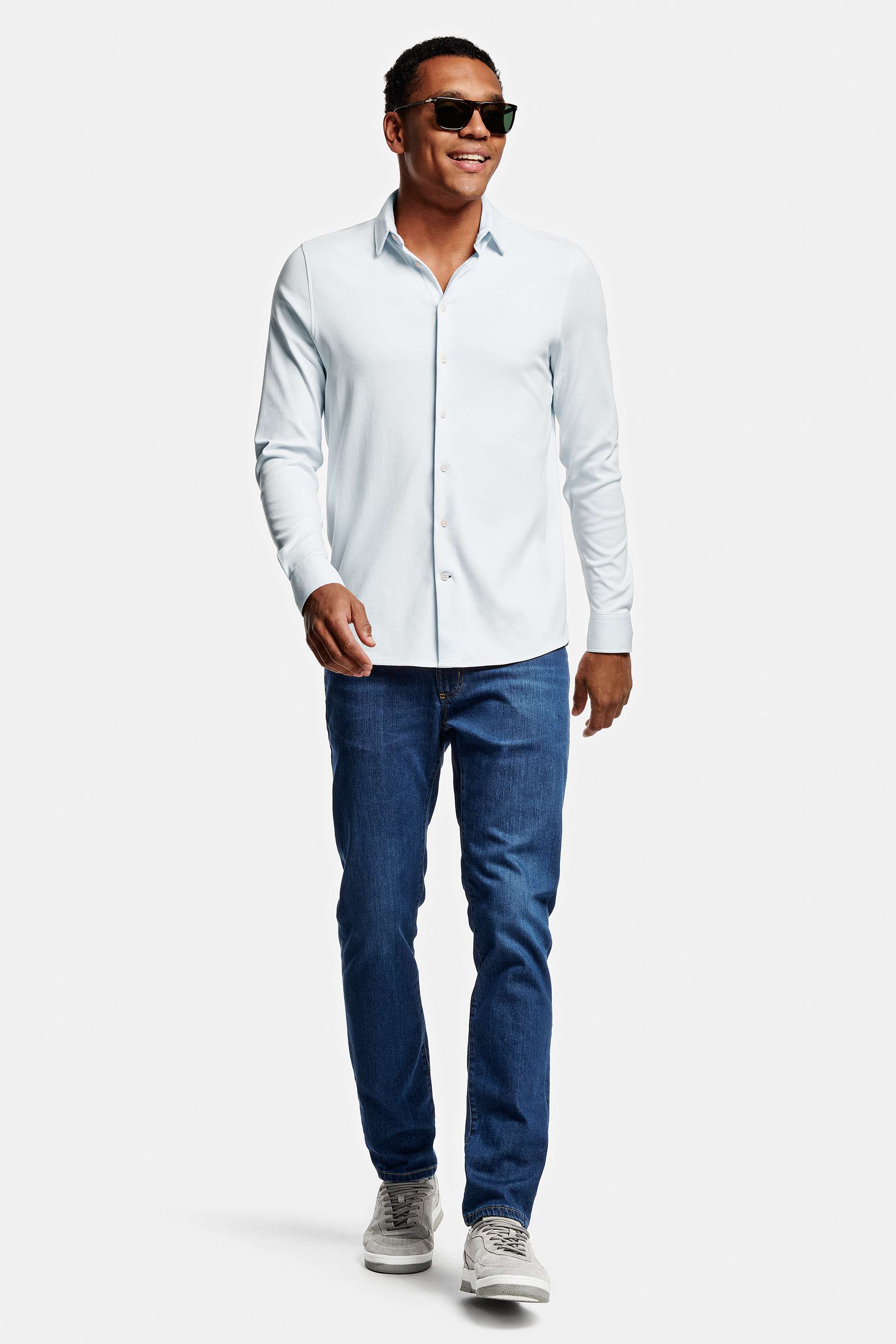Avenues * The Easy Shirt, Davis * The Jeans, Oysters * The Suede Sneakers
