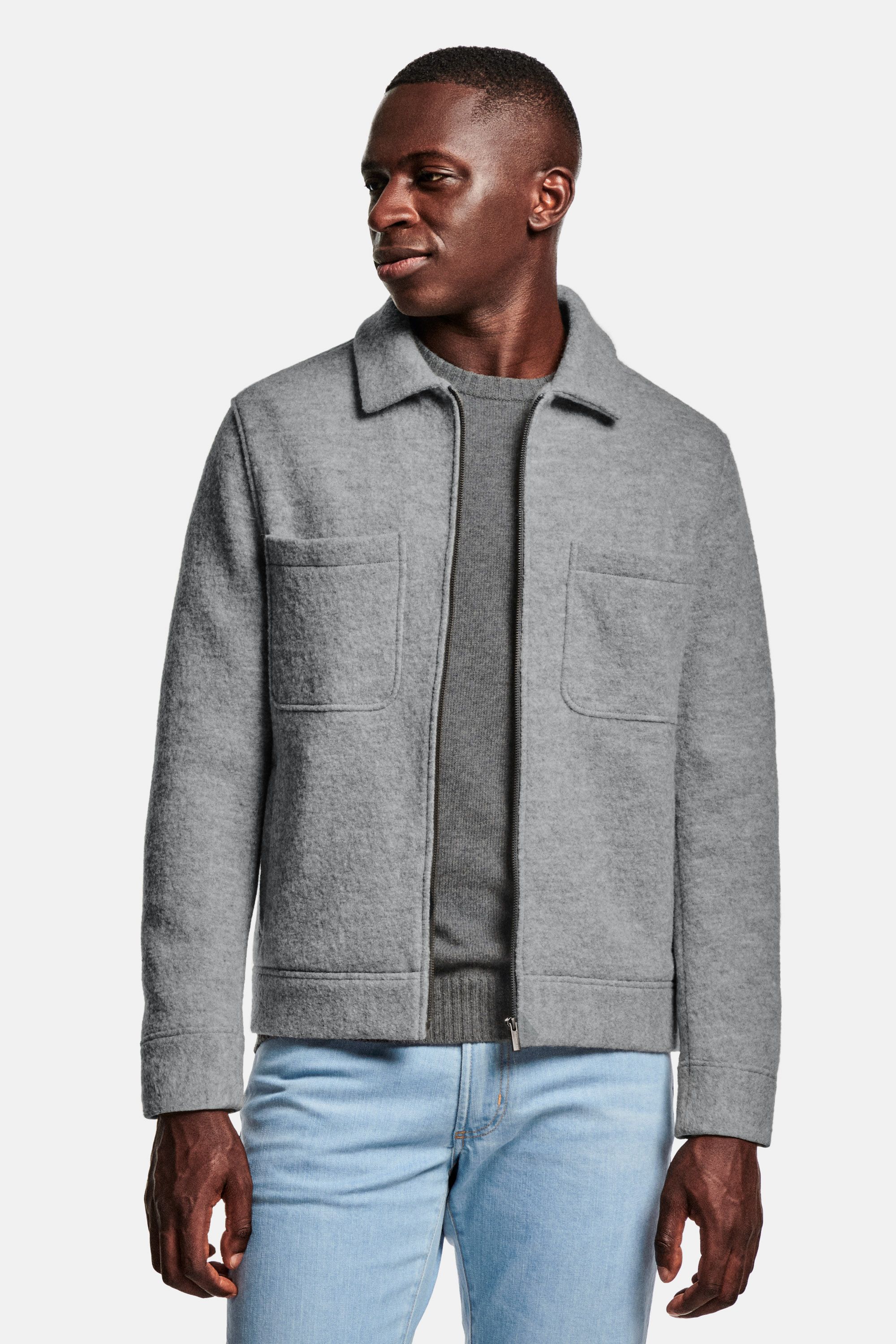 トップス OVY / KAJA WOOL STRETCH SHIRTS JACKET The Wool Zip Shacket | MR MARVIS